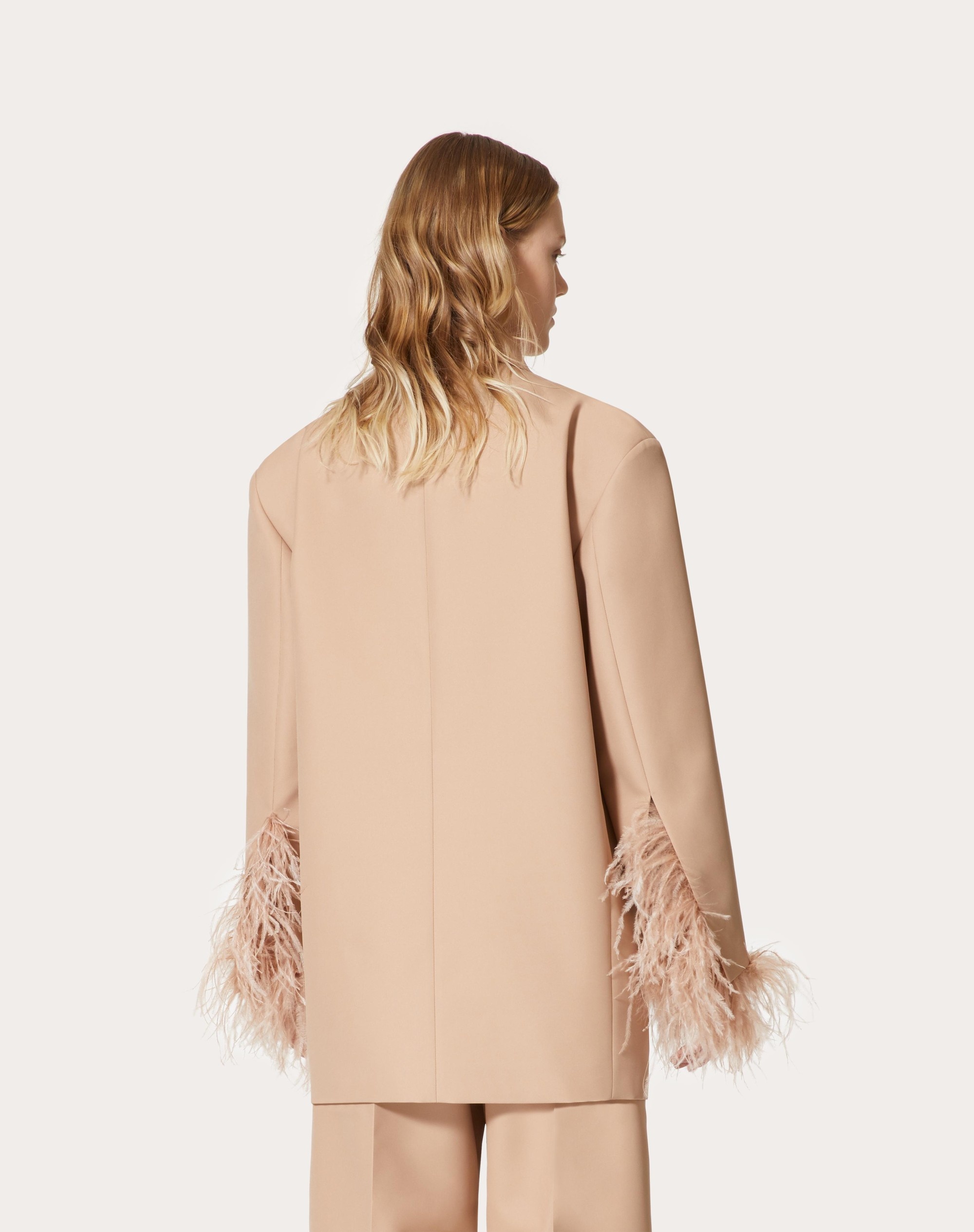 BLAZER IN EMBROIDERED TECHNO WEAVE - 4