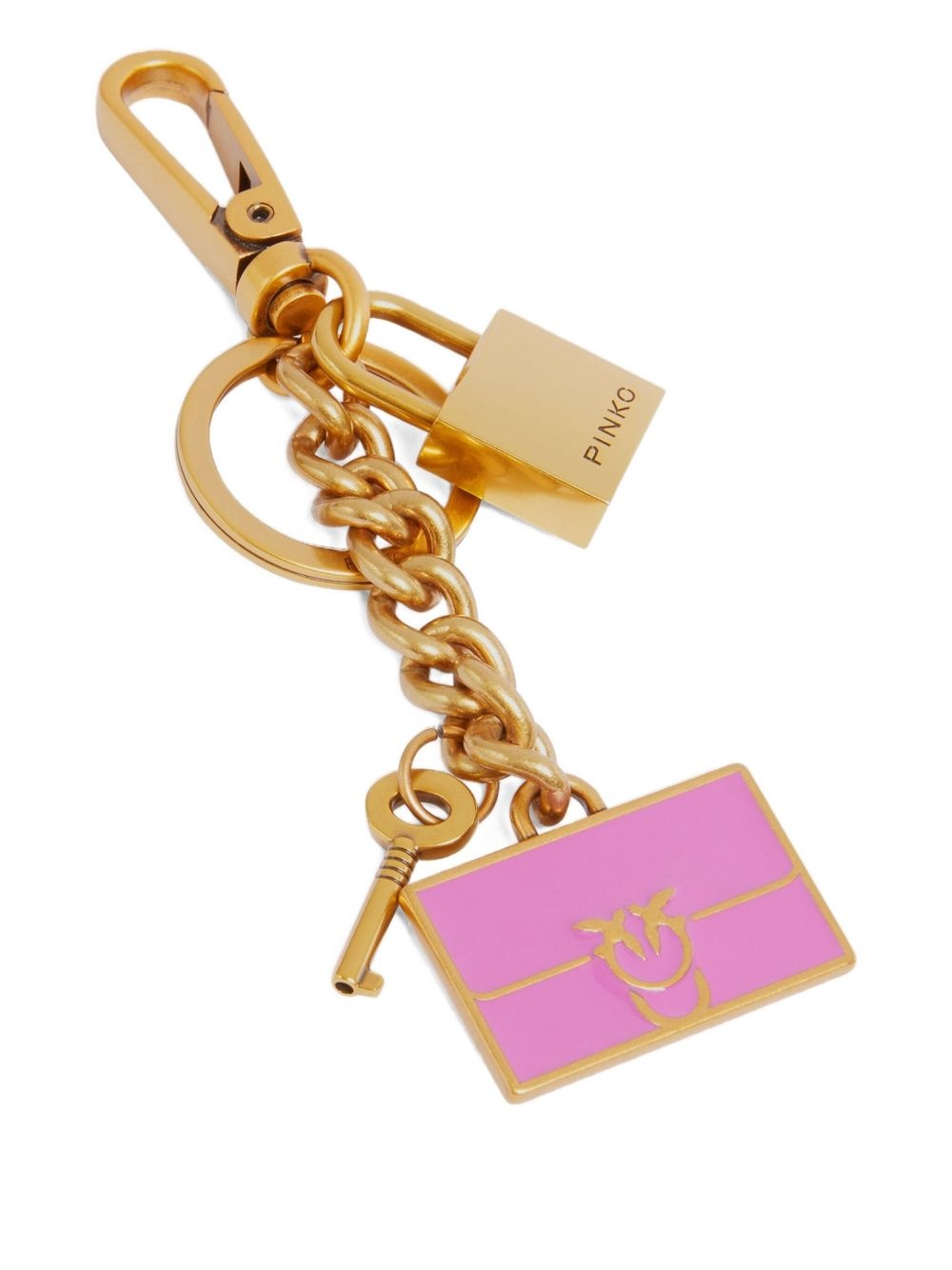 padlock enamel keyring - 2