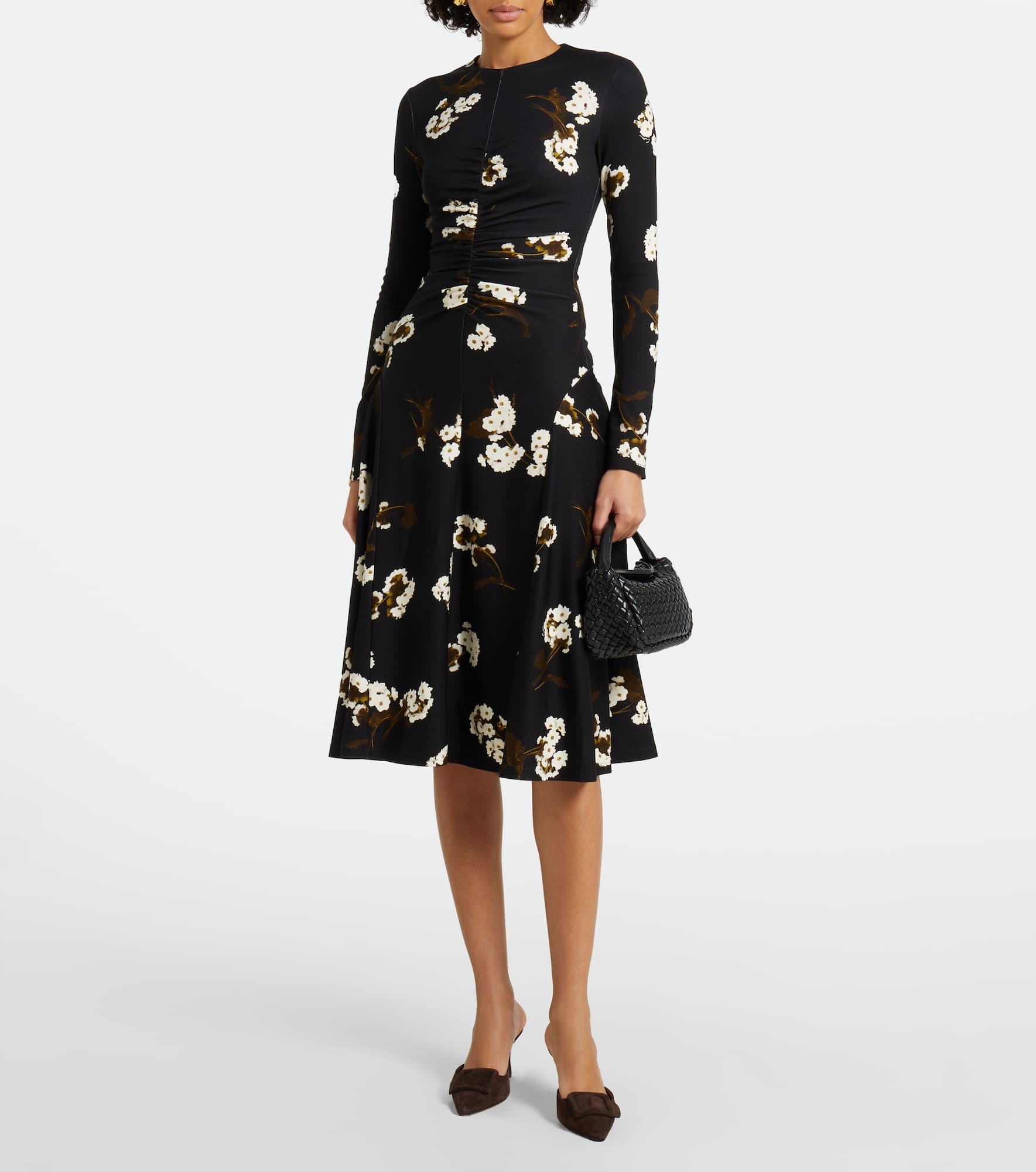 Draped midi dress - 2