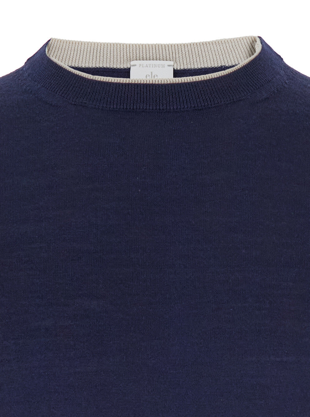 ELEVENTY - Eleventy Men Blue Crewneck Sweater In Wool And Silk Man - 3