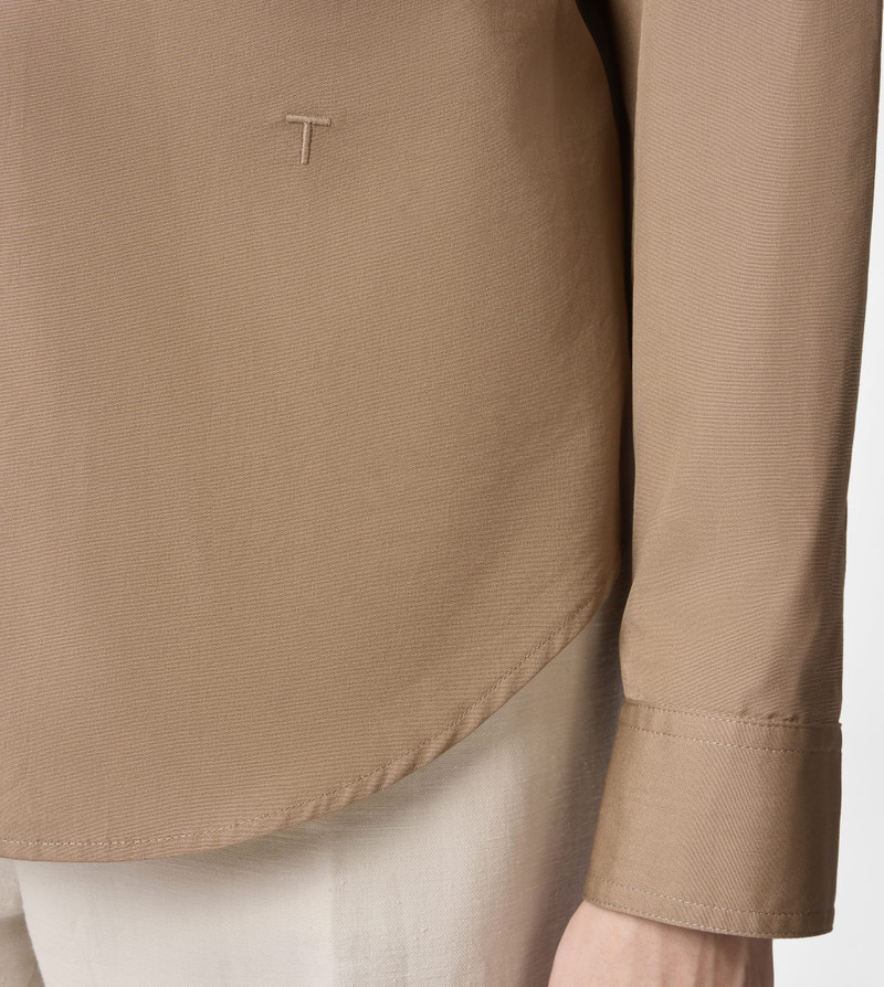 SHIRT IN POPLIN - BEIGE 9