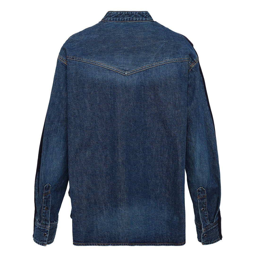 Denim X Knit Cardigan - 2
