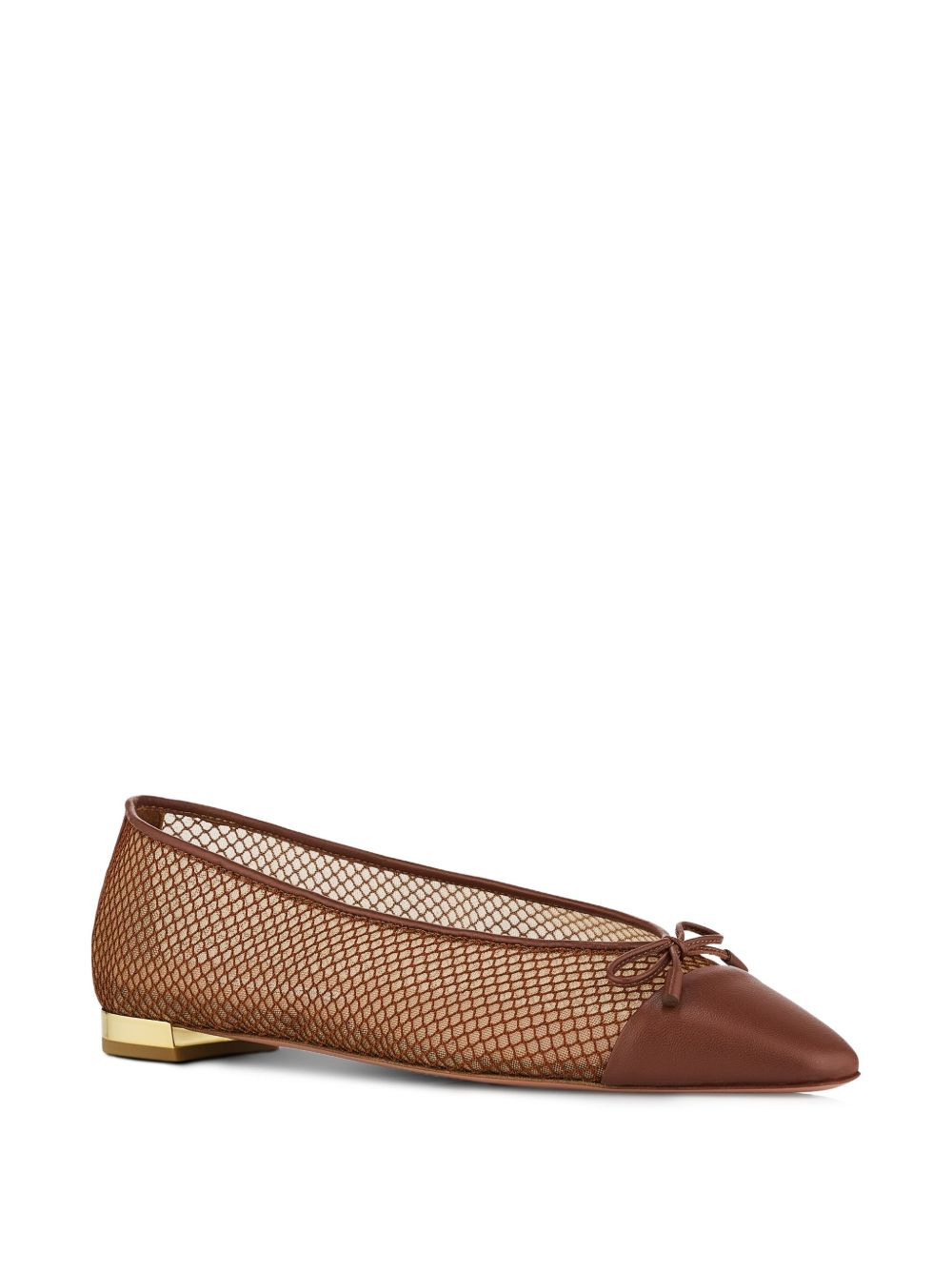 Gioia mesh-panelled bow flats - 2