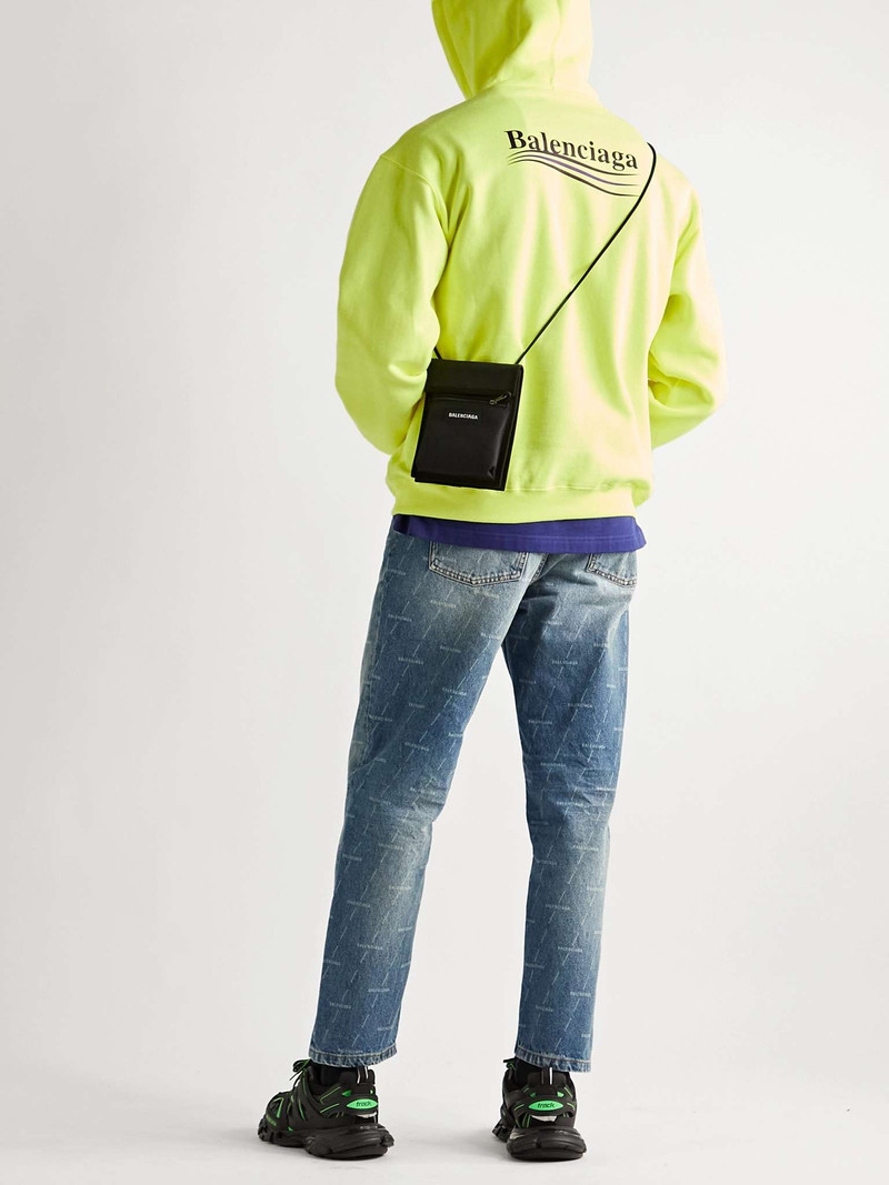 BALENCIAGA Logo-Print Cotton-Jersey Hoodie outlook
