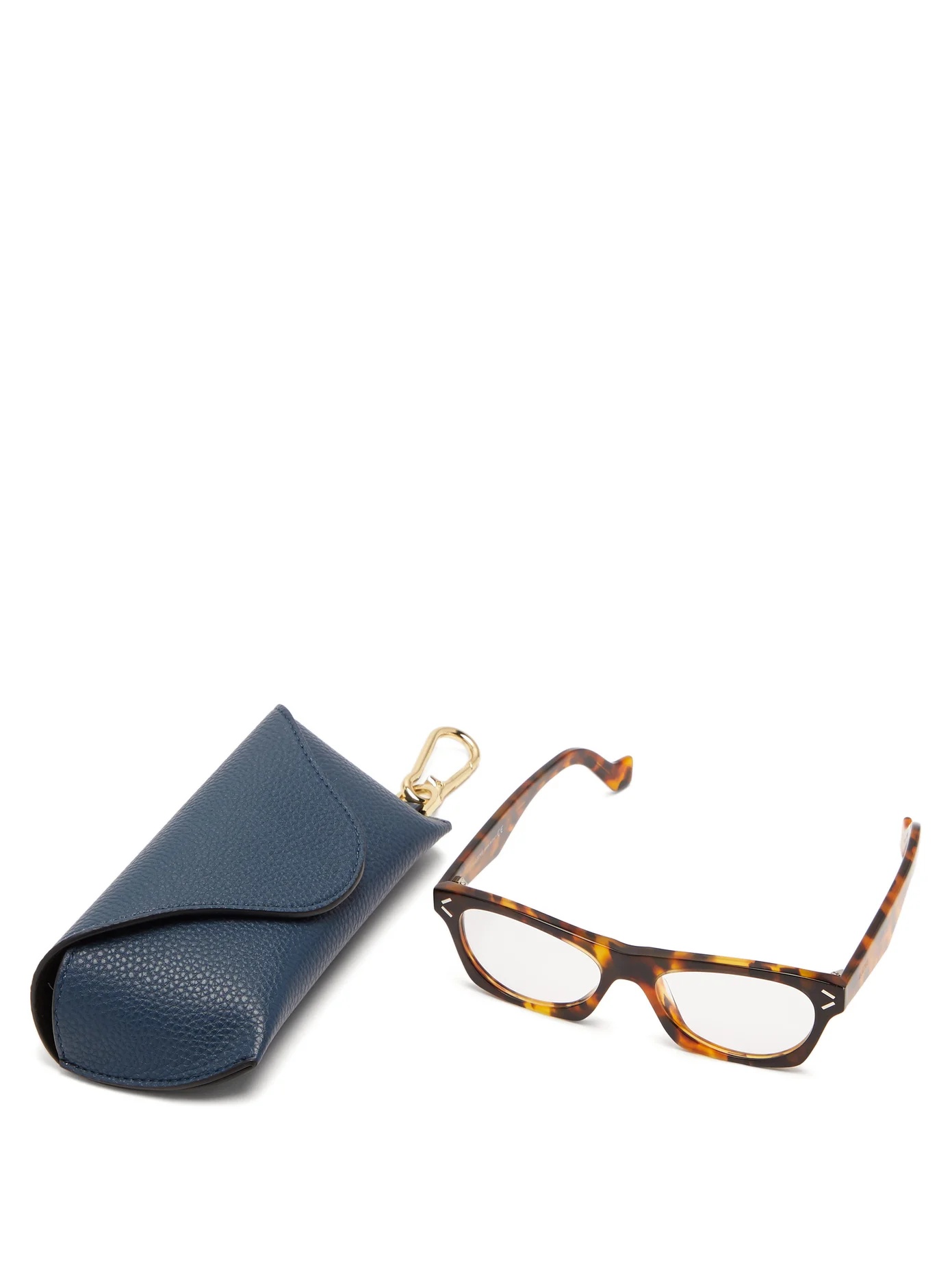 Cat-eye tortoiseshell-acetate glasses - 5