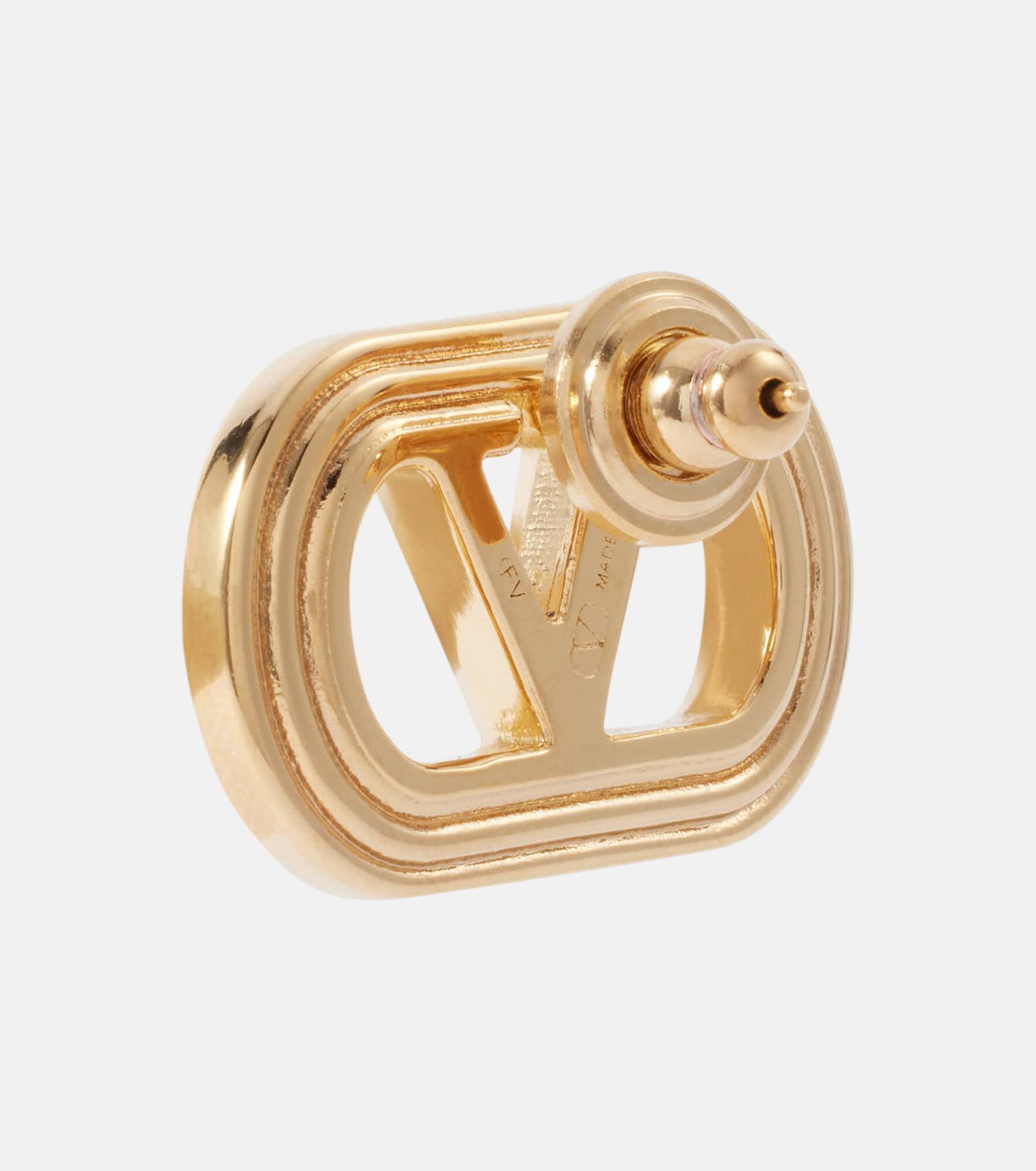 Ovalette VLogo stud earrings - 5