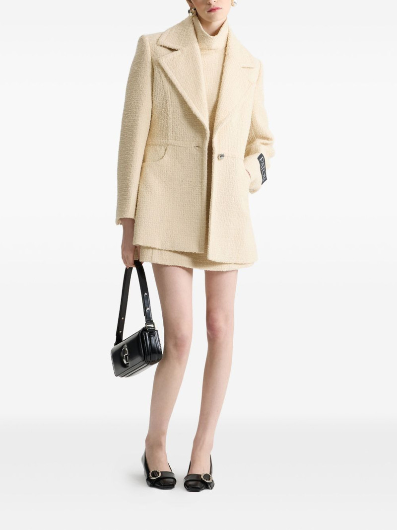 PATOU single-breasted tweed jacket outlook