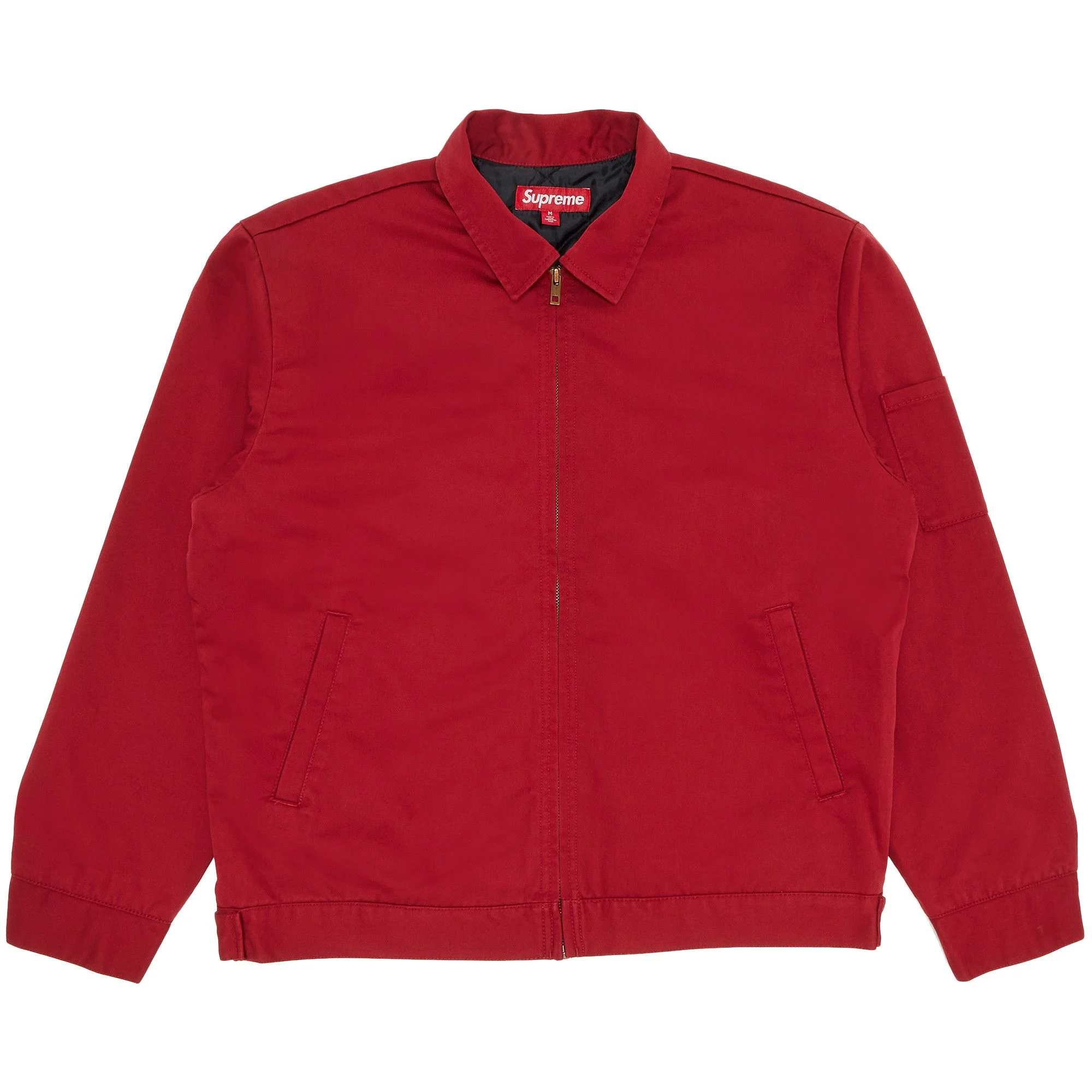 Supreme Supreme H.R. Giger Embroidered Work Jacket 'Red' | REVERSIBLE