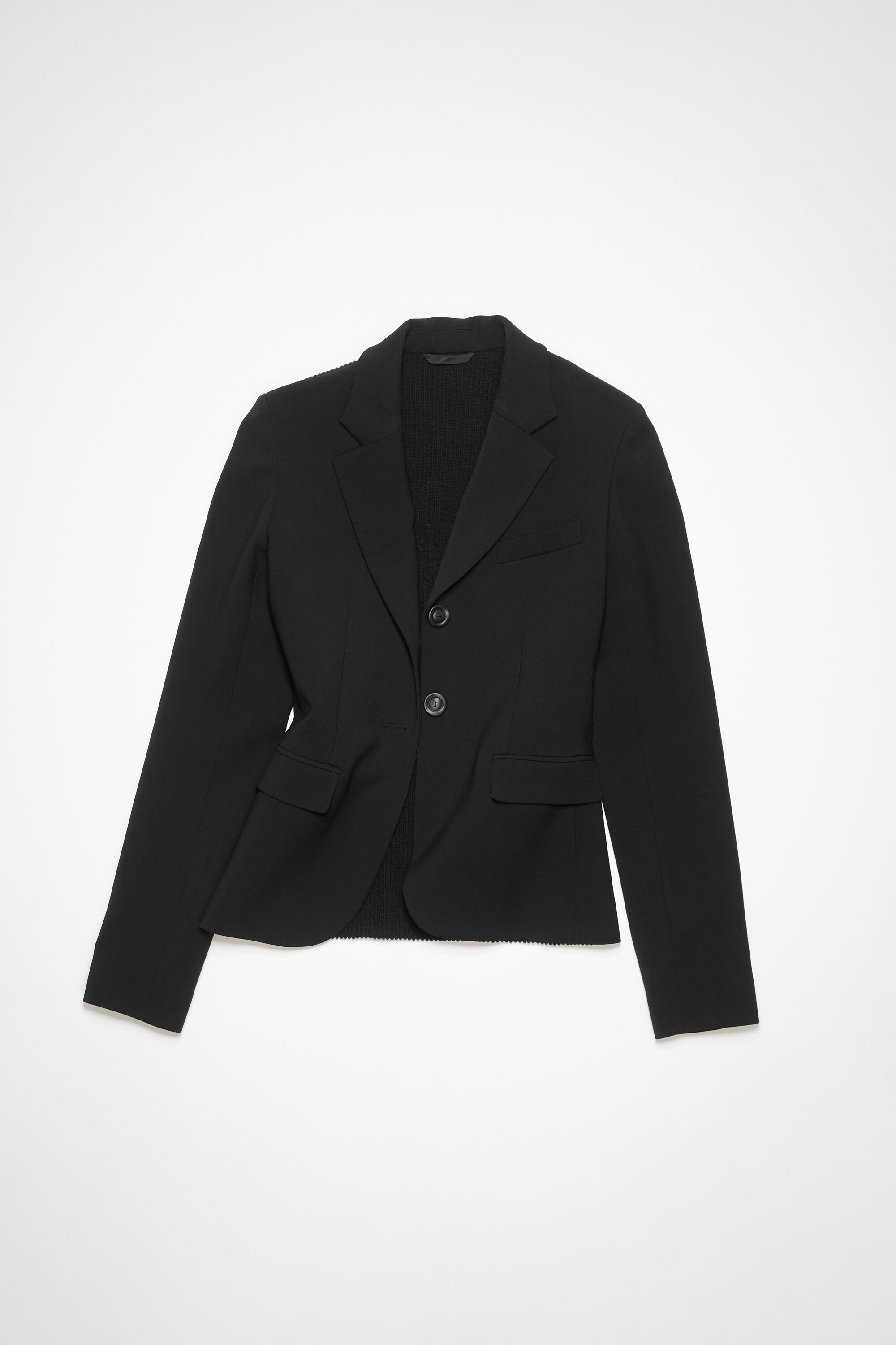Fitted suit jacket - Black - 1