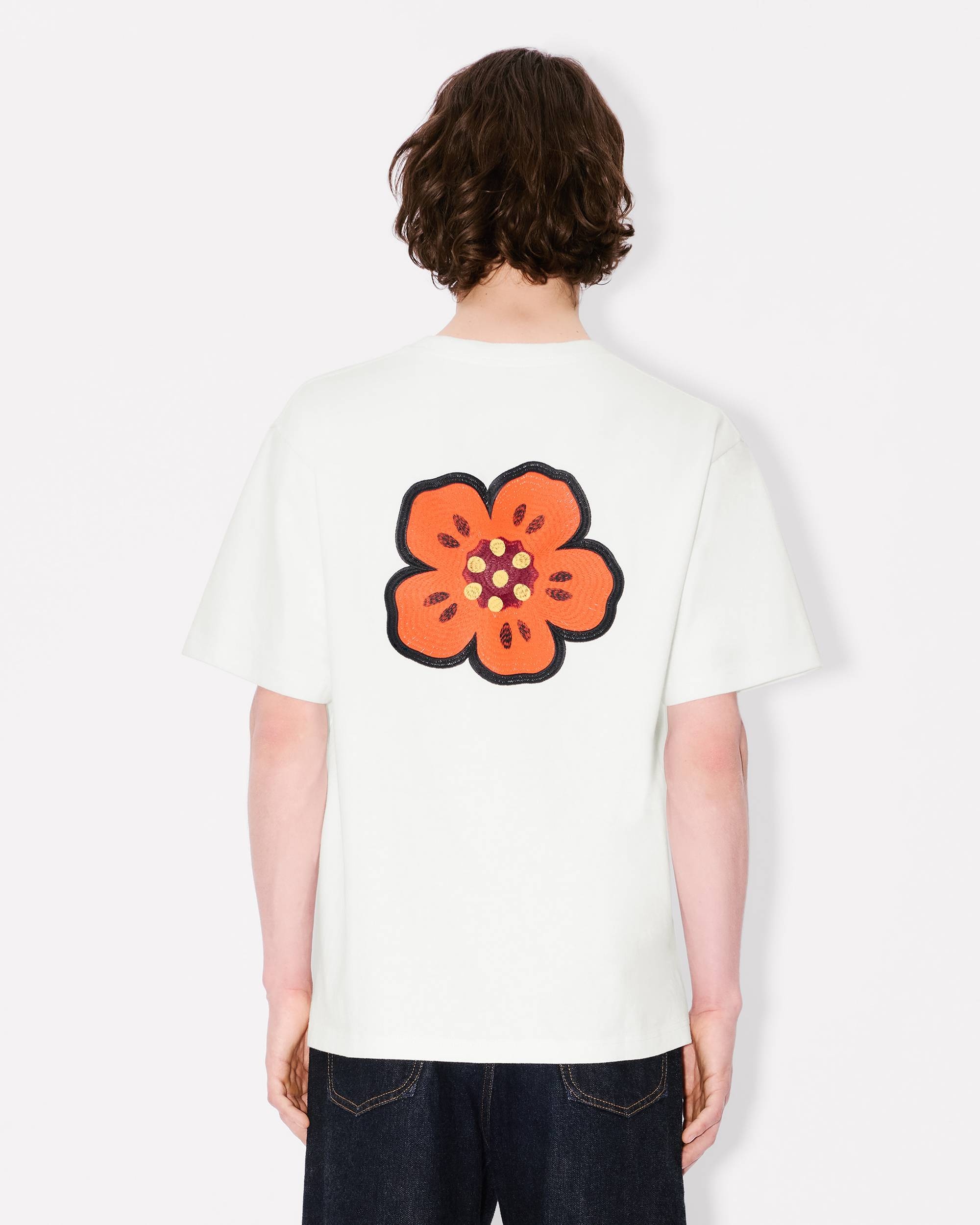 'Boke Flower' embroidered T-shirt in cotton - 4