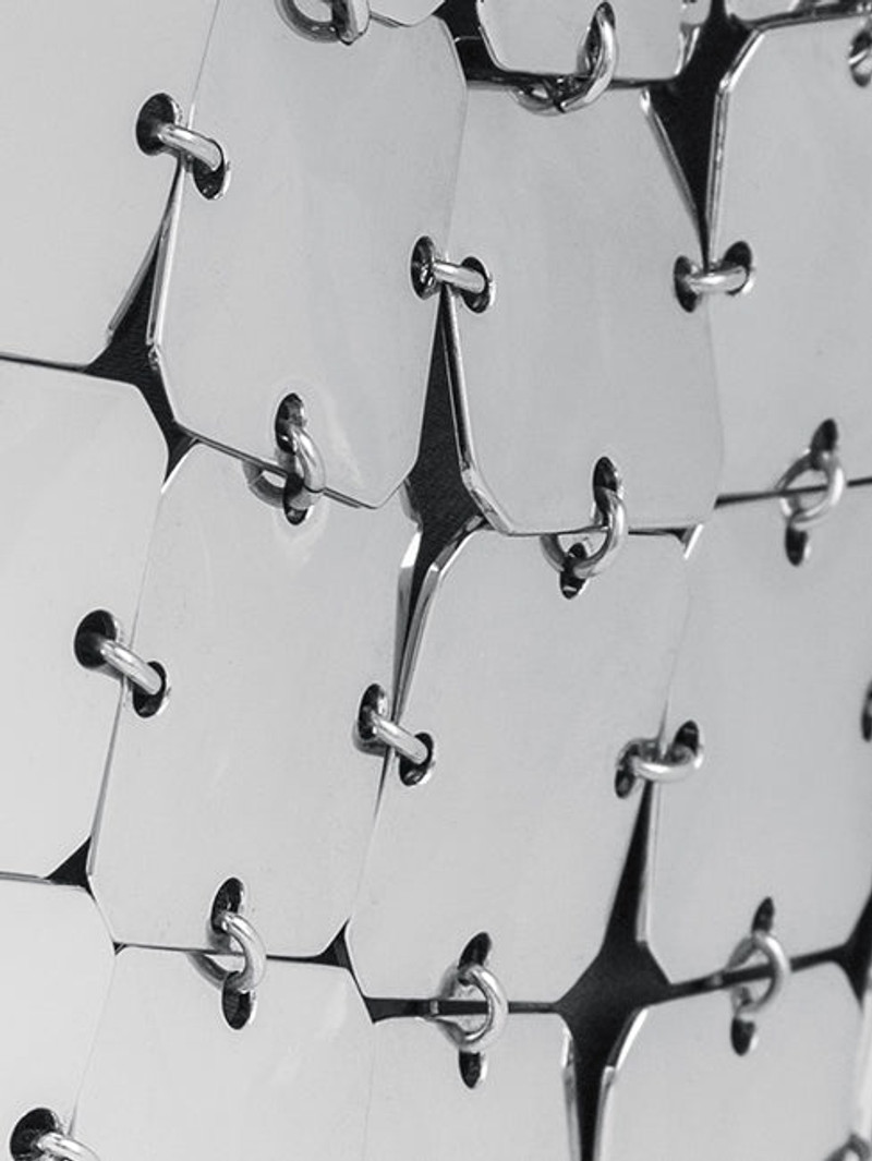 MINI SQUARE BAG SILVER 3