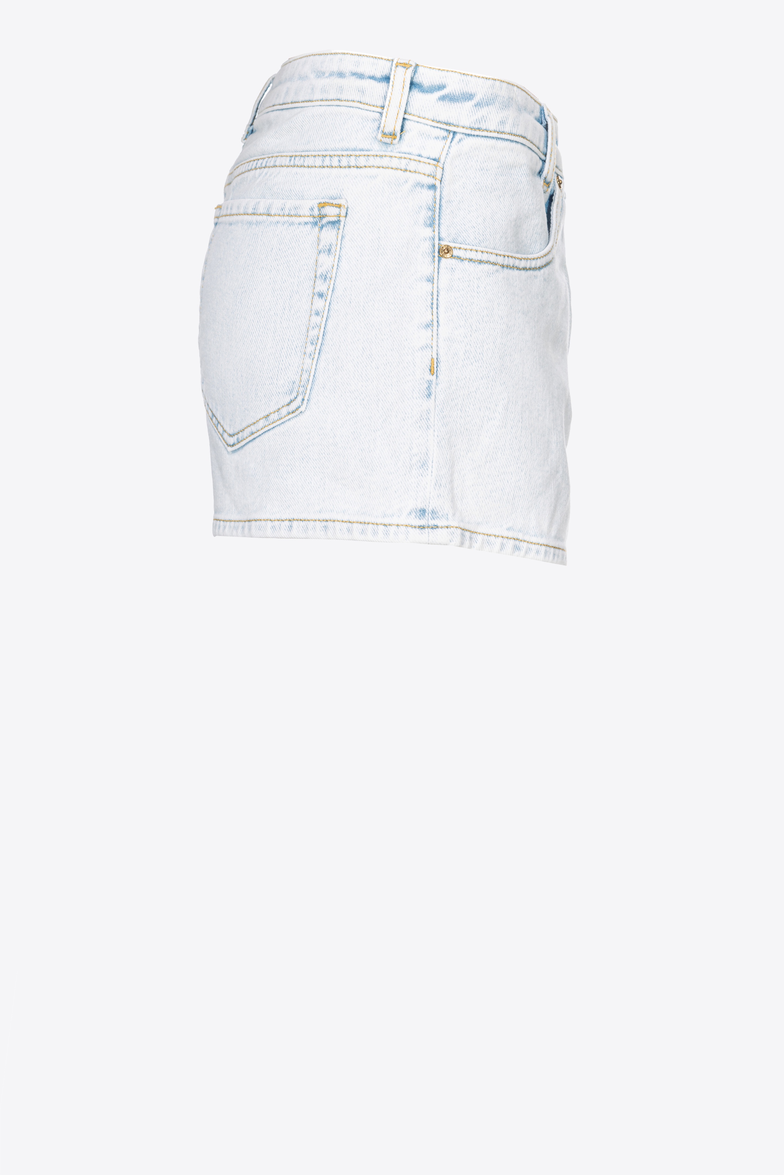 LIGHT-COLOURED DENIM SHORTS - 7