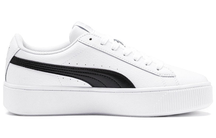 (WMNS) PUMA Vikky Stacked 'White Black' 369143-07 - 2