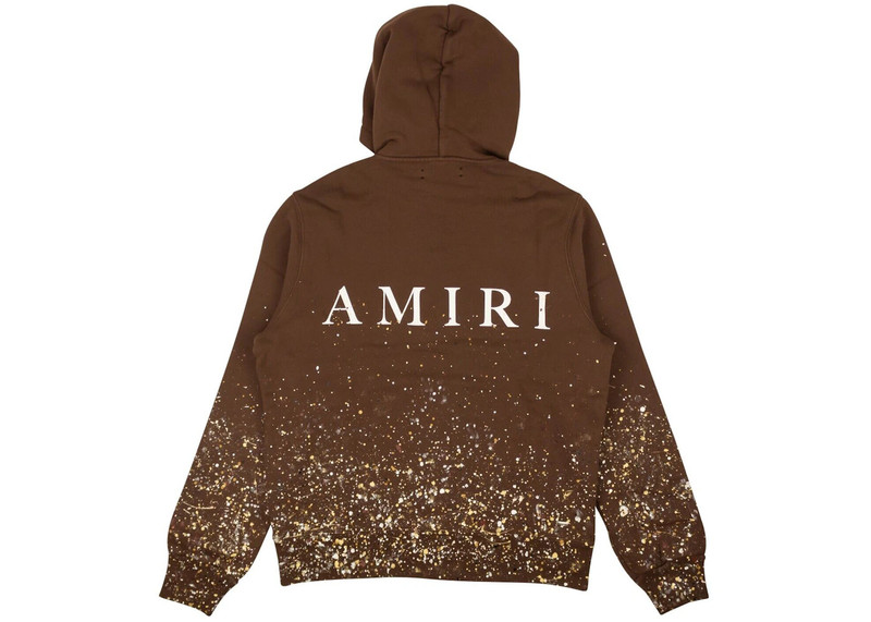 AMIRI AMIRI Crystal Painter Hoodie Brown outlook