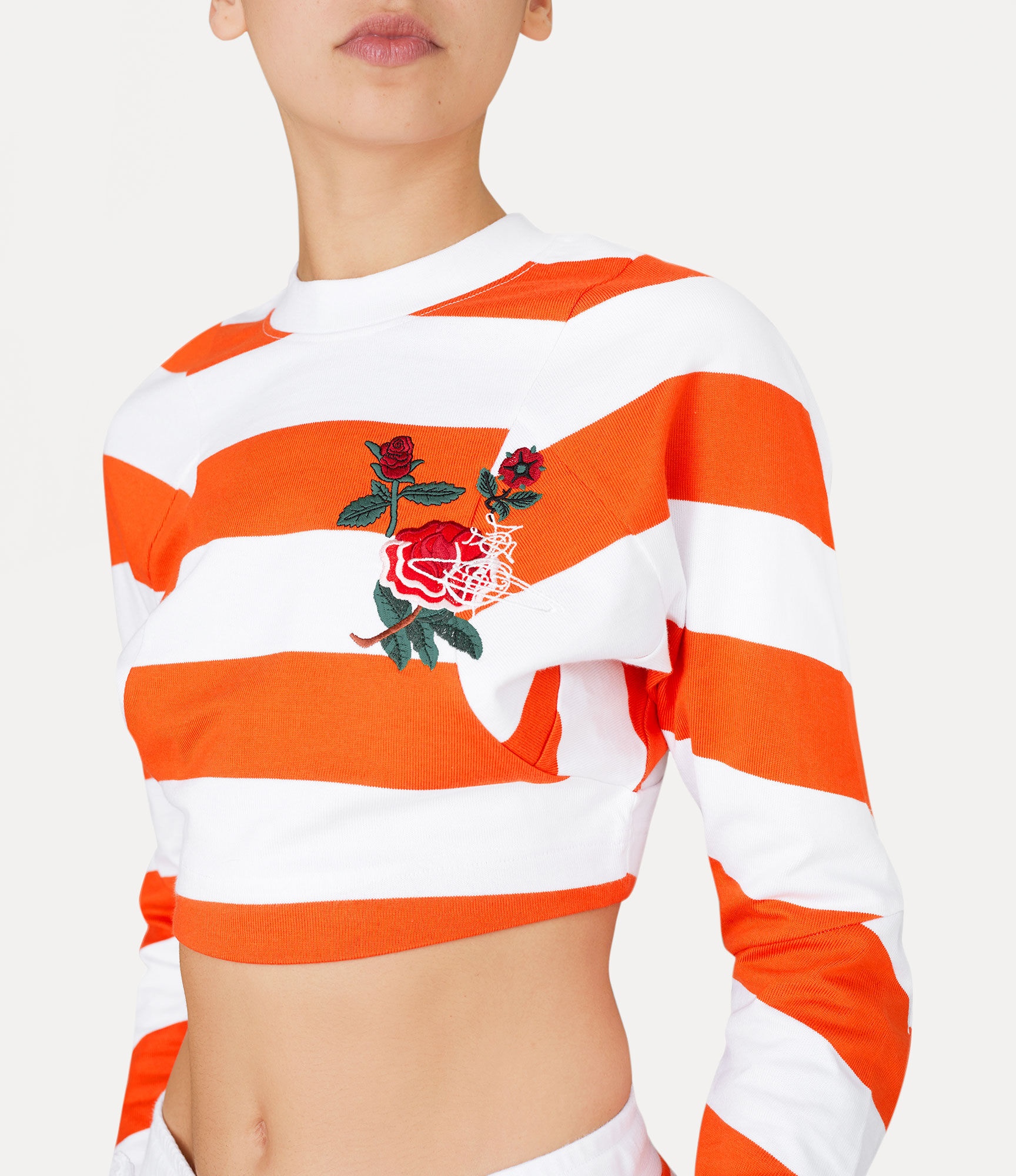CROPPED POURPOINT SWEATSHIRT - 4