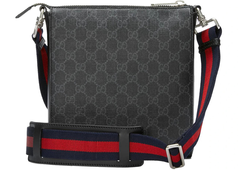 GUCCI Gucci Night Courrier Messenger GG Supreme Black/Grey outlook
