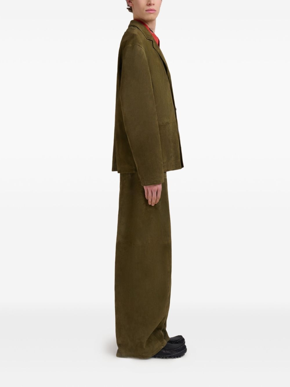 textured double-pocket blazer - 3