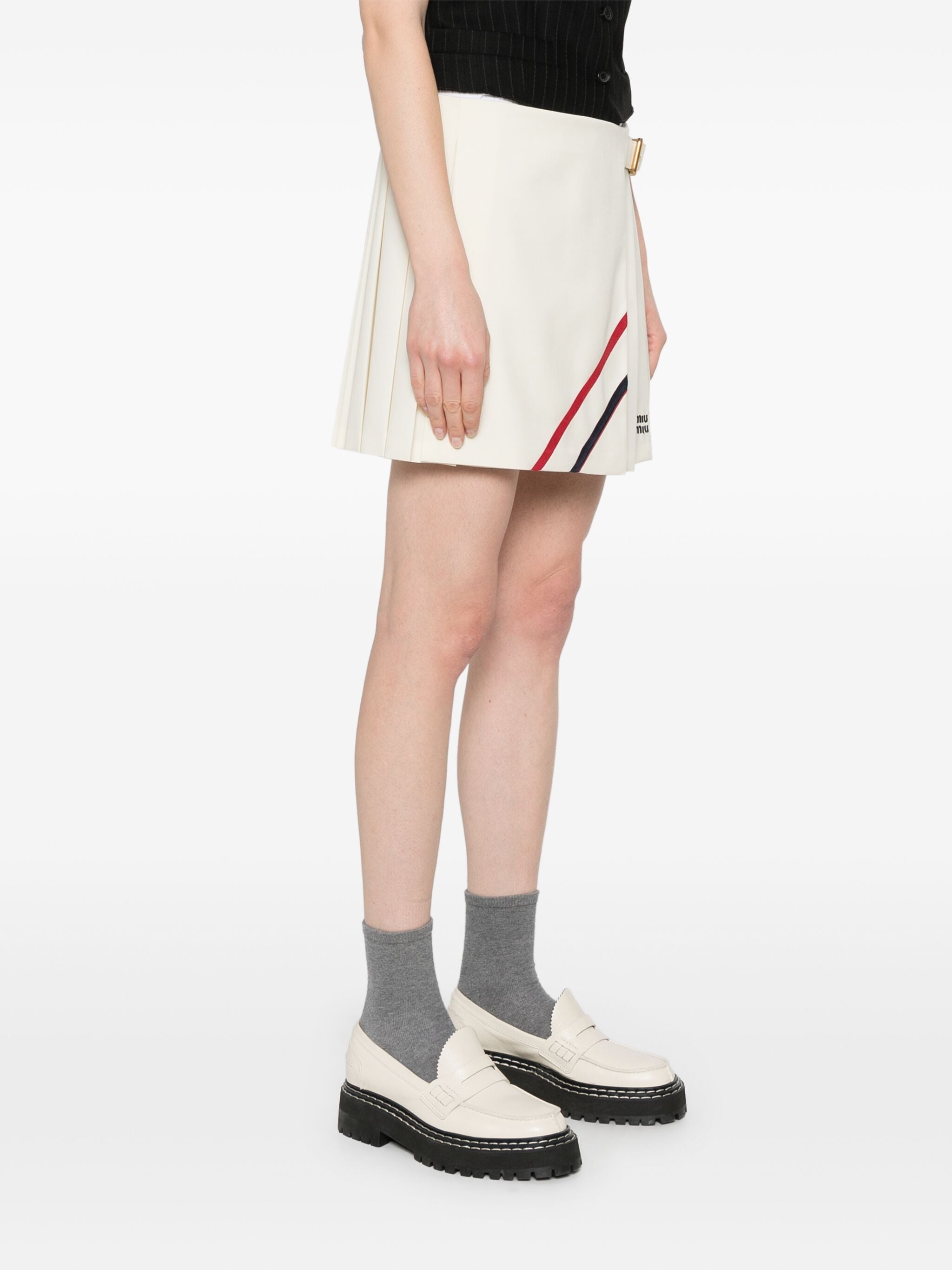 Pleated Mini Skirt - 4