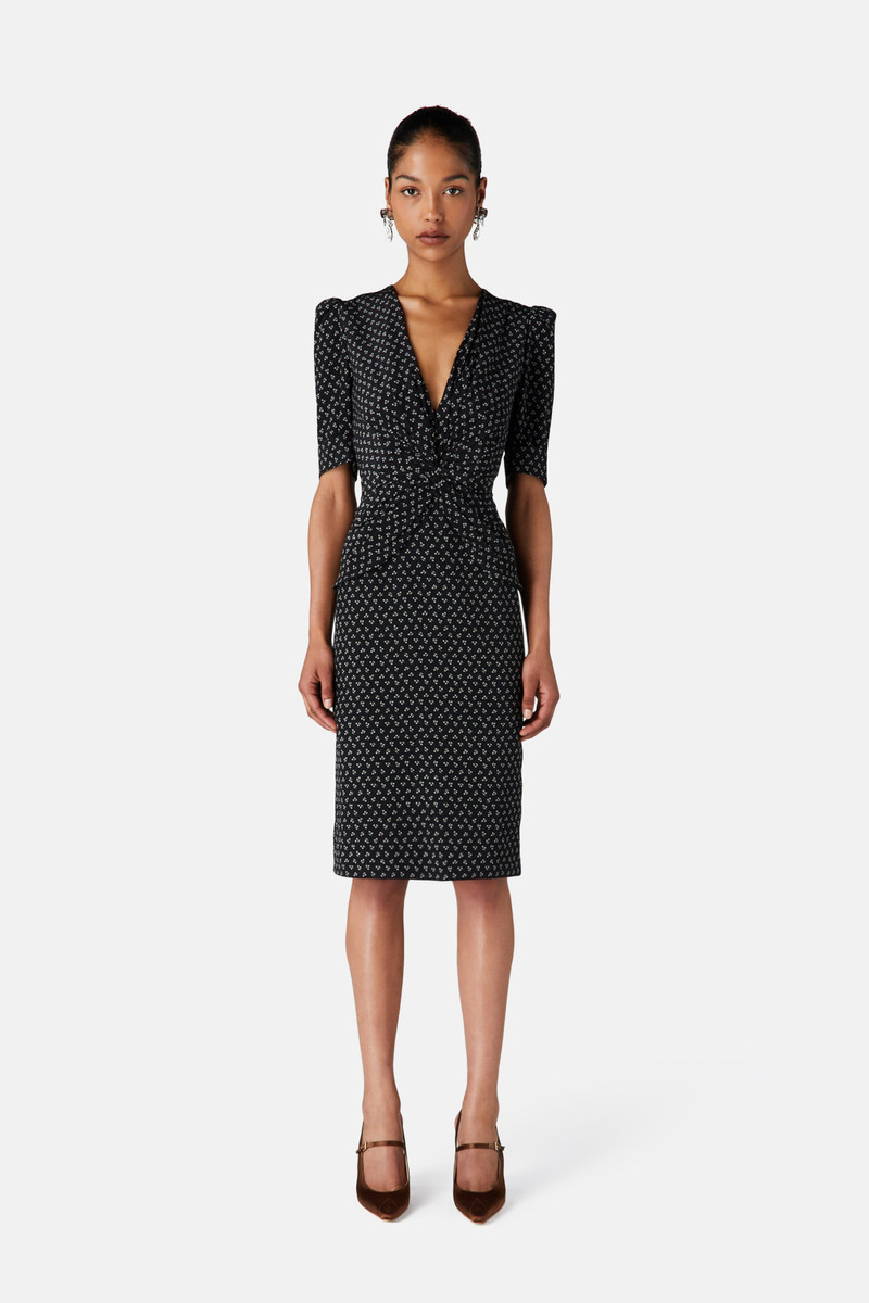 Alessandra Rich SMALL FLOWER PRINT DRESS outlook