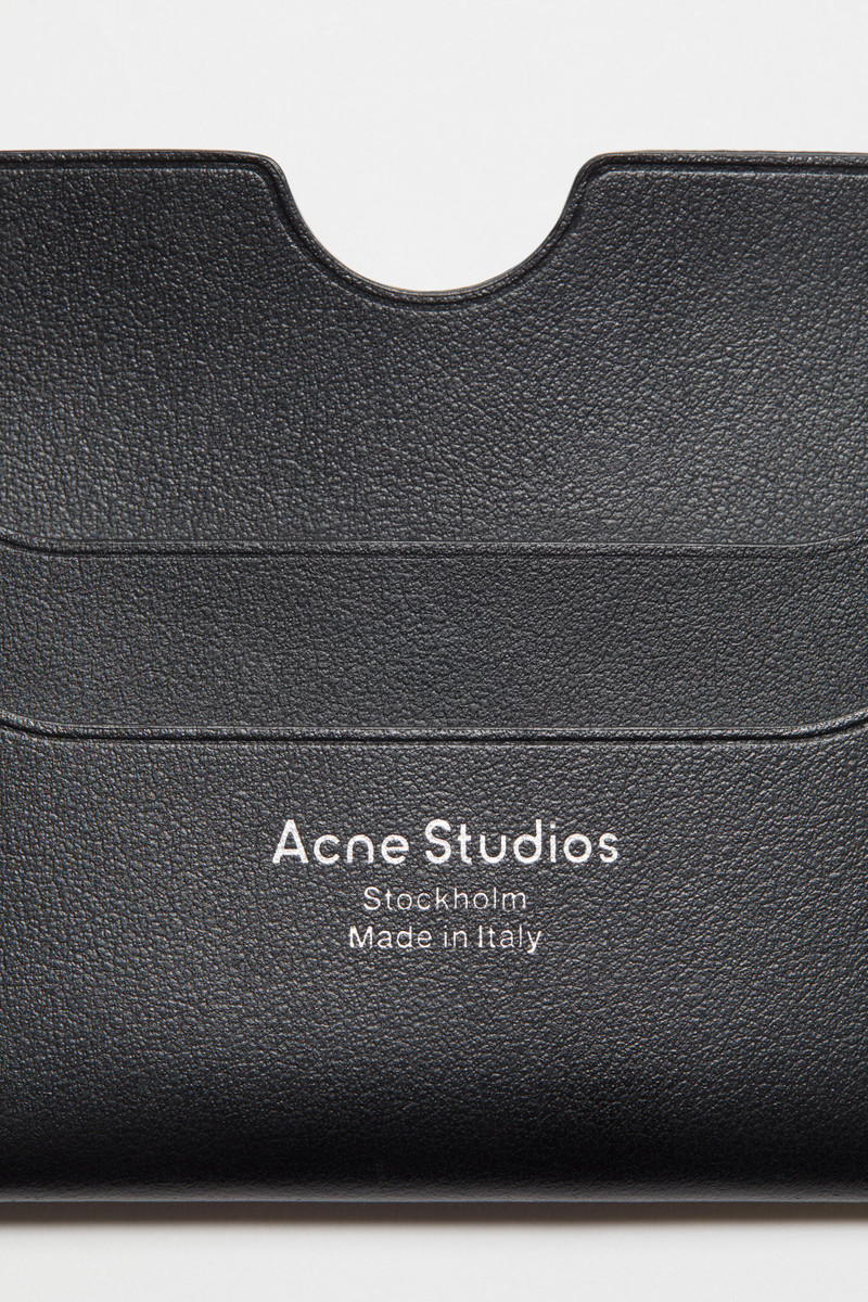 Leather card holder - Black 5