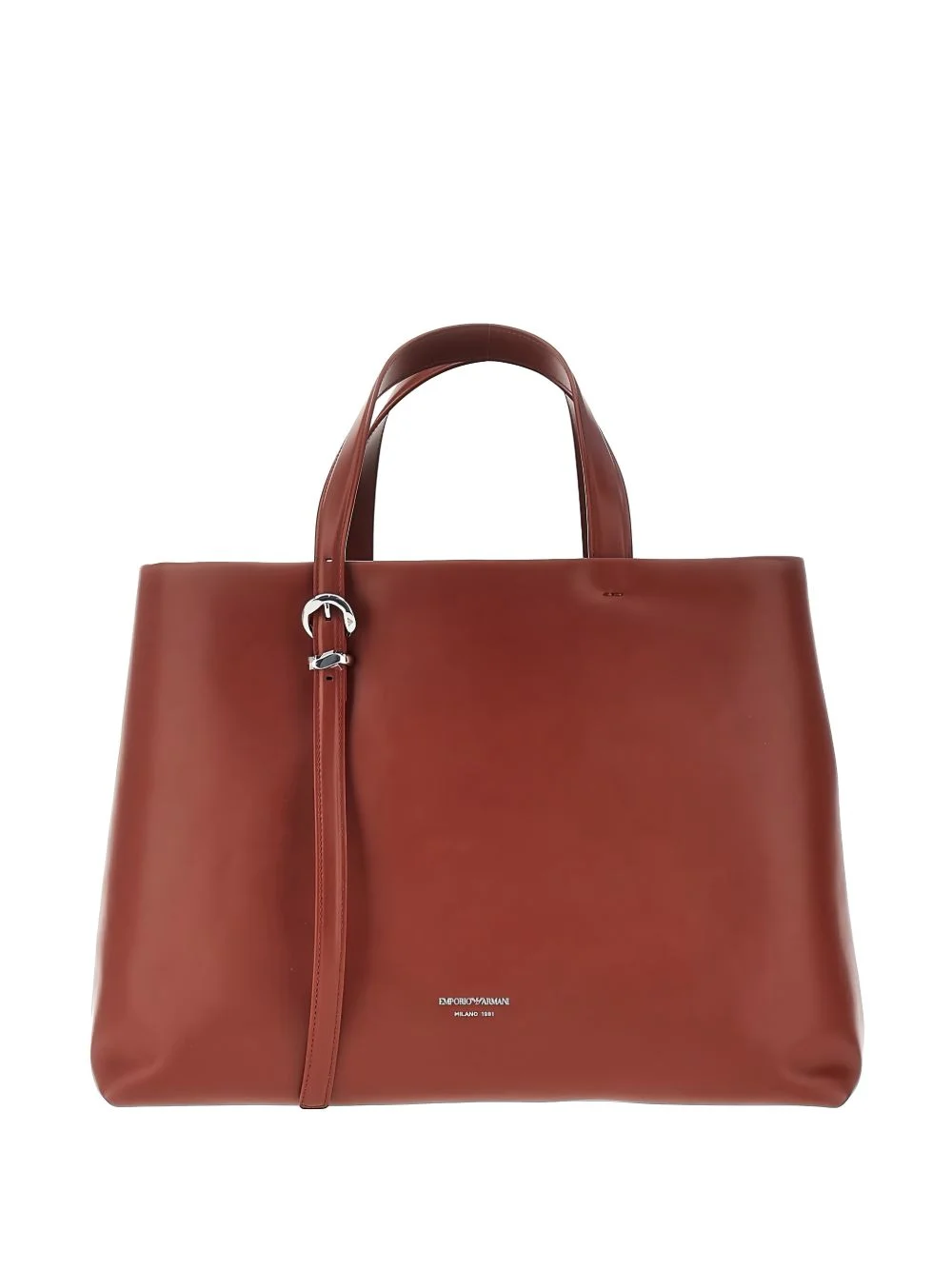 leather tote bag - 1