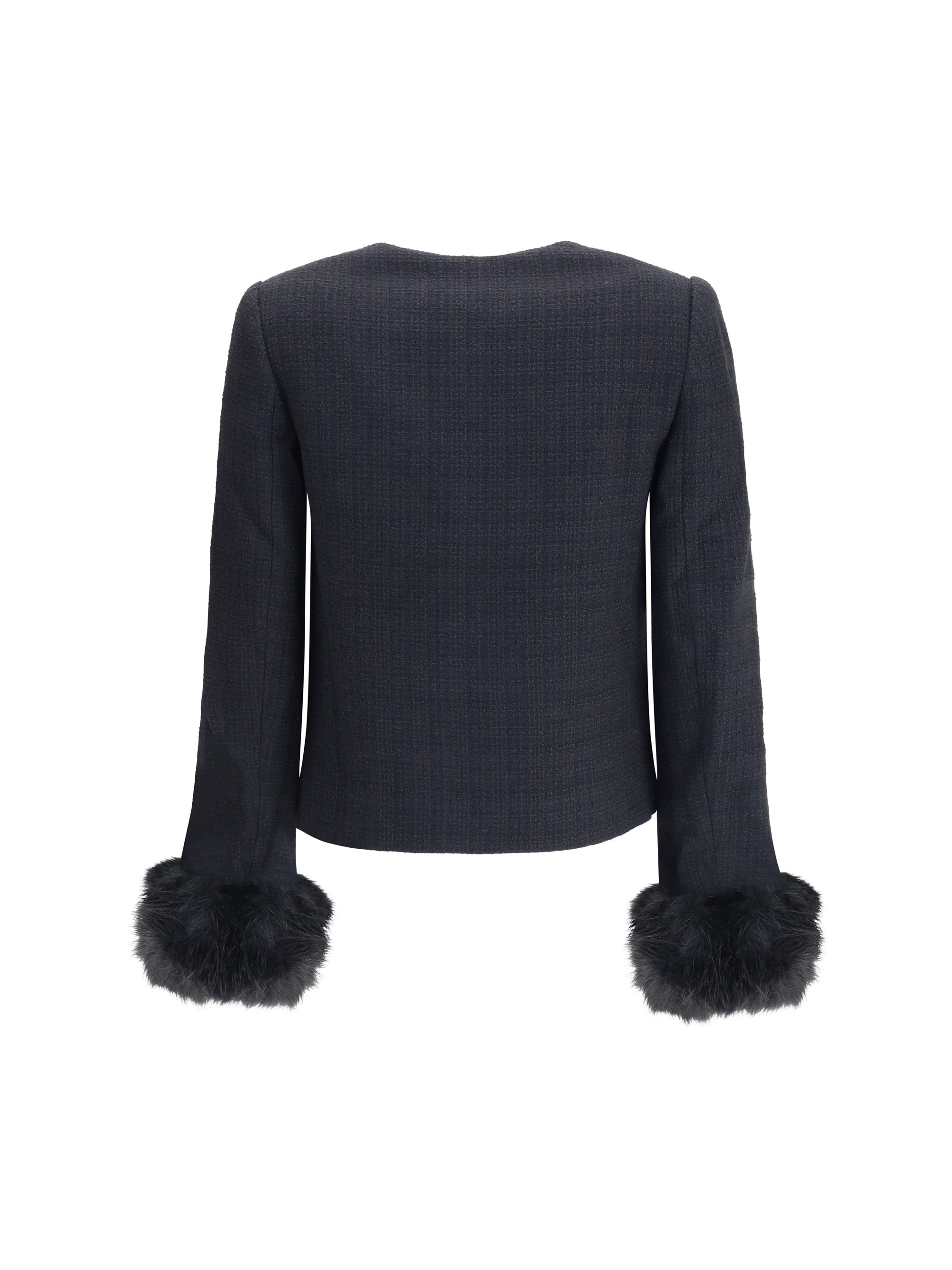 Self-Portrait Women Fur Cuffed Jacket - 2