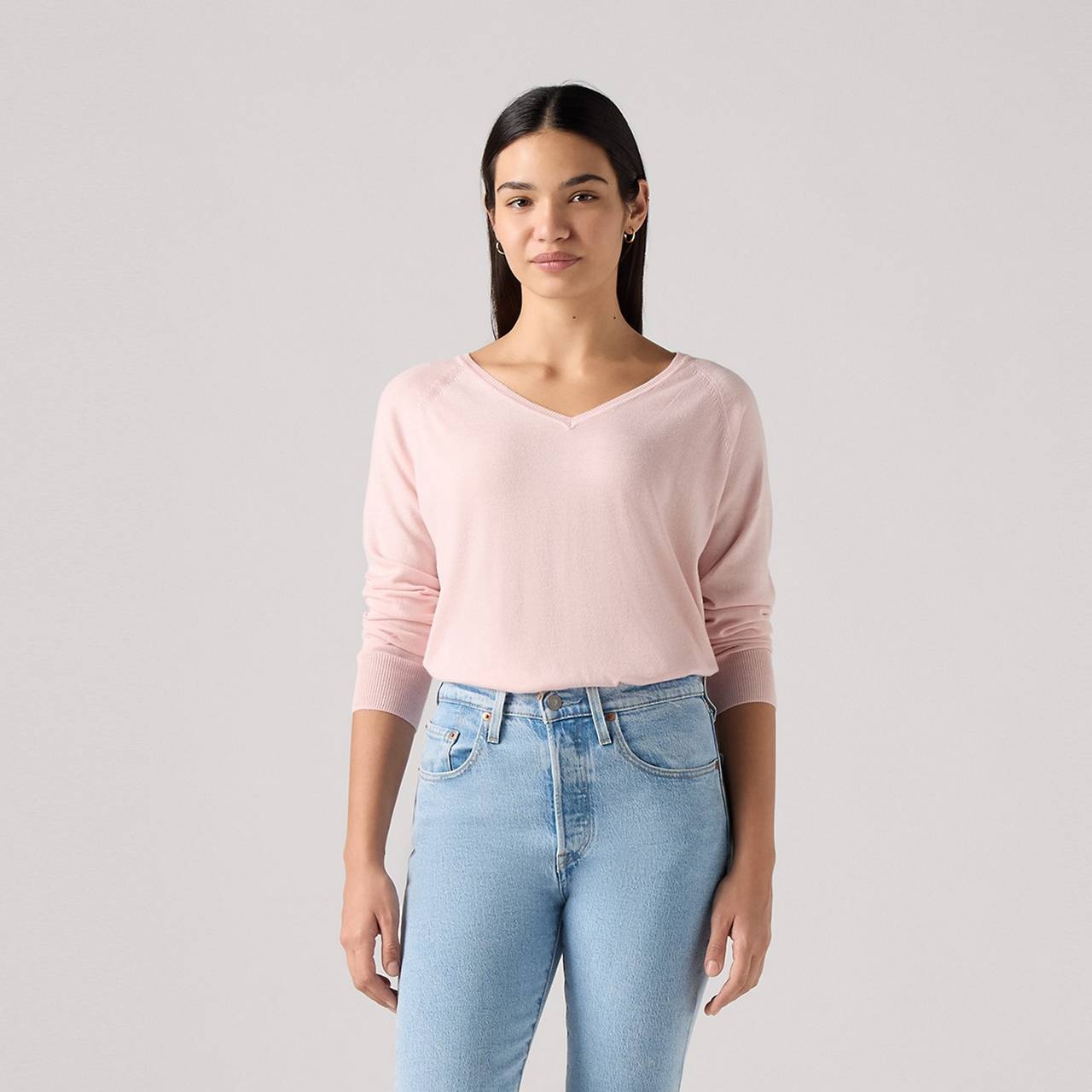 PETAL V-NECK SWEATER - 1