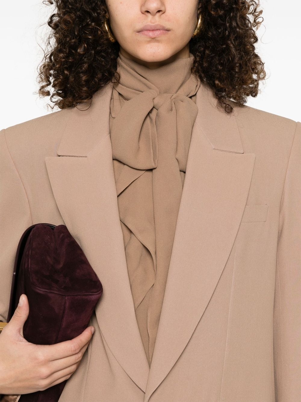 silk blazer - 5