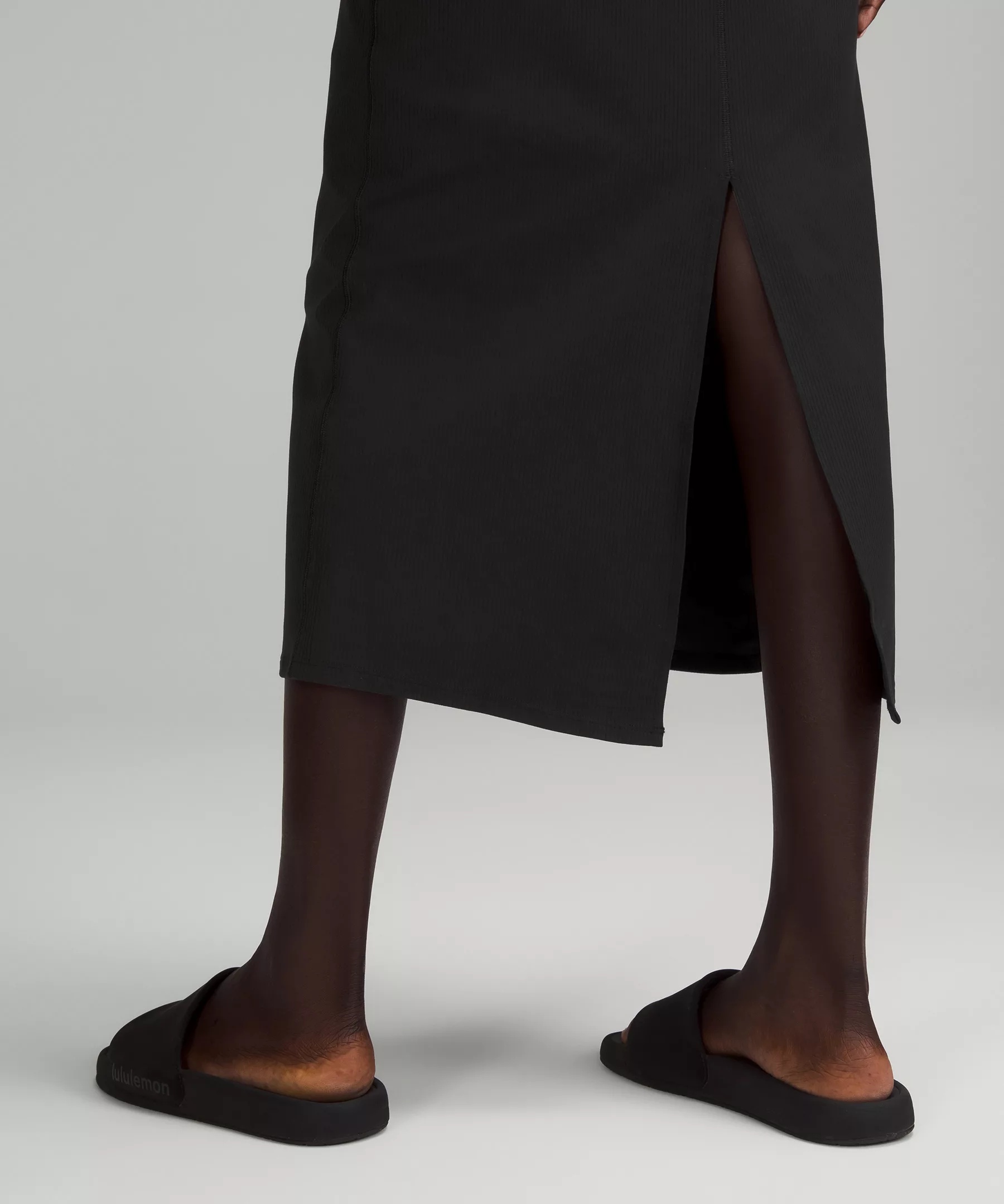 All Aligned Ribbed Midi Dress - 4