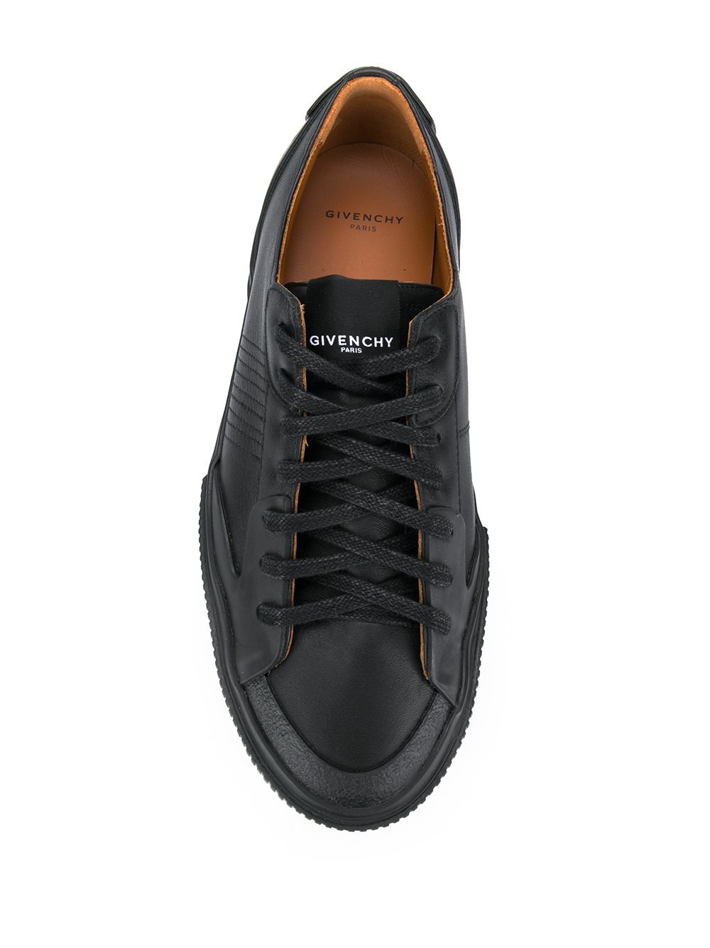 logo print low top sneakers - 4