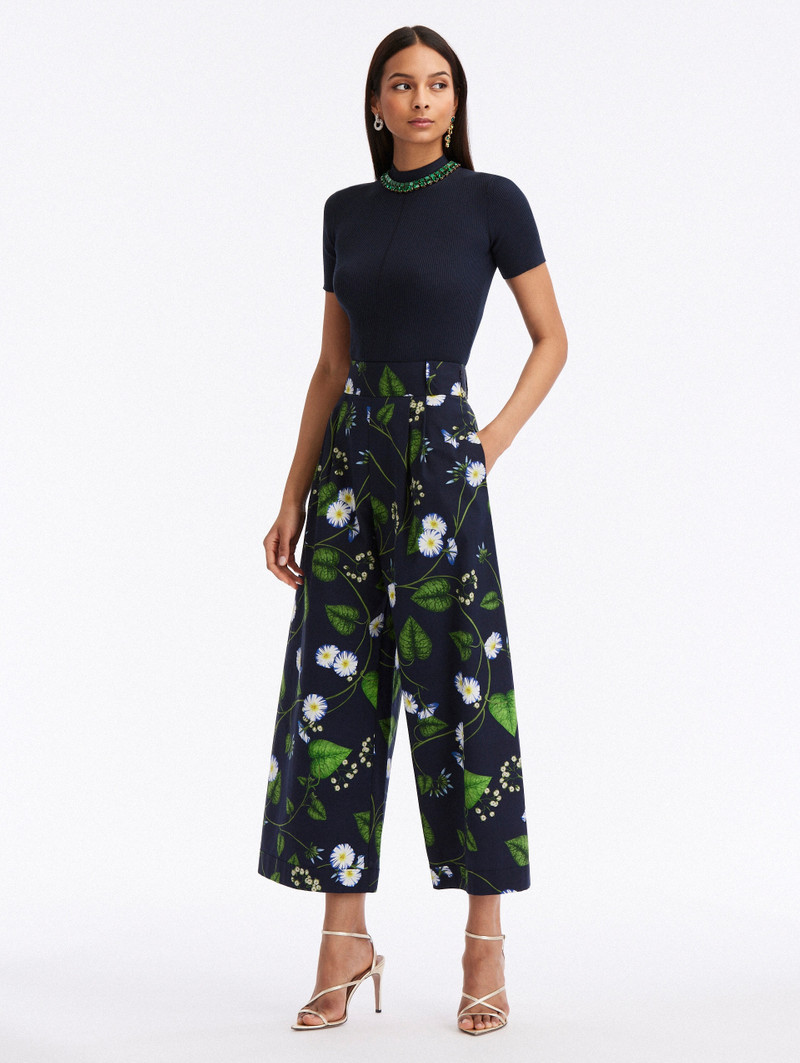 MORNING GLORY POPLIN CULOTTE PANTS 1