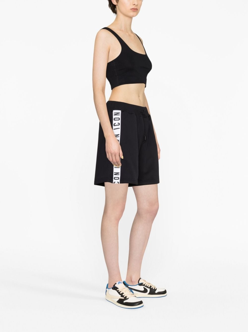 Icon-stripe drawstring shorts - 3