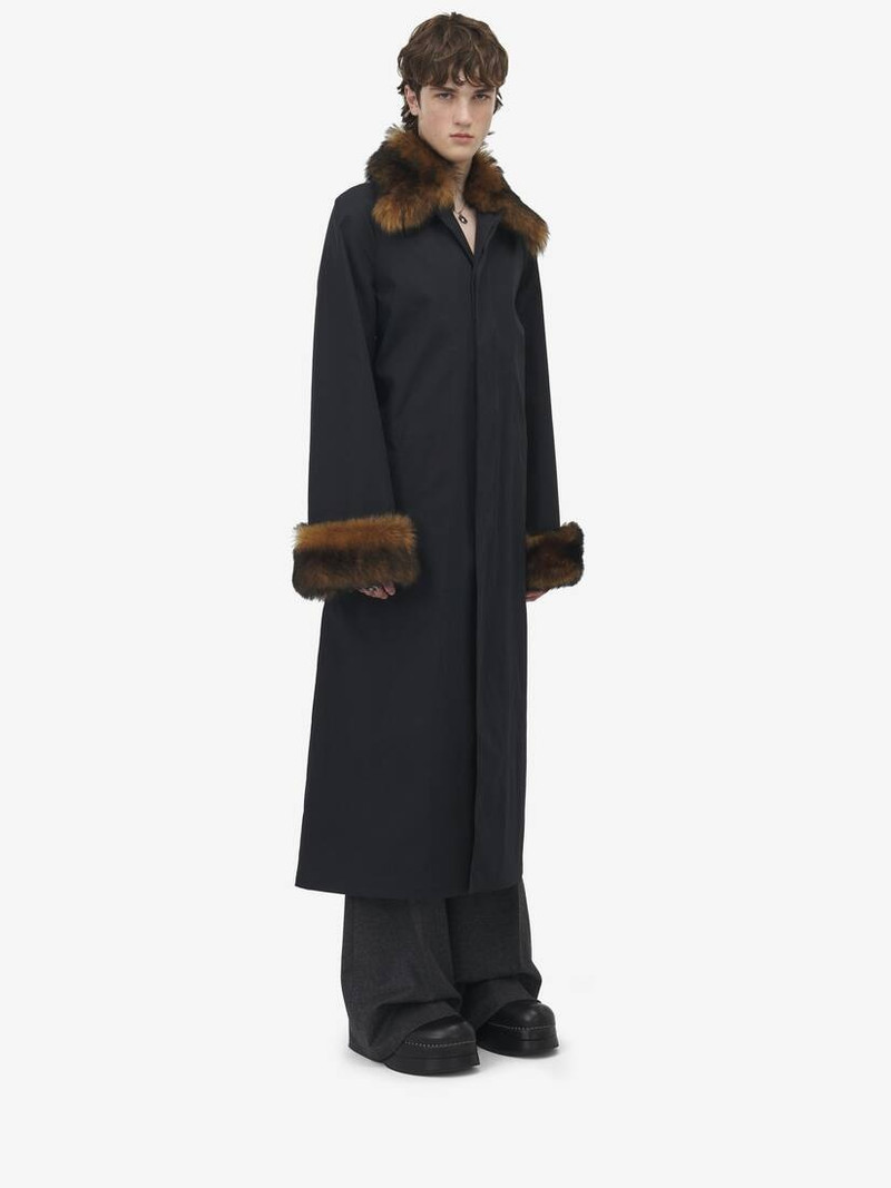 Shearling Detail Raincoat 3