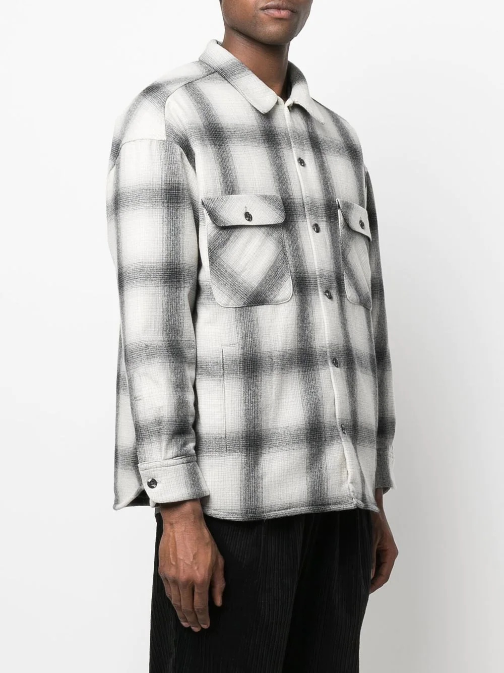 El Barrio plaid-print shirt jacket - 4