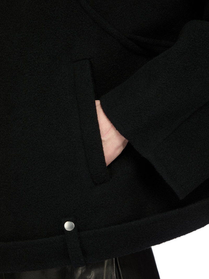 cropped scarf flight biker jacket 6
