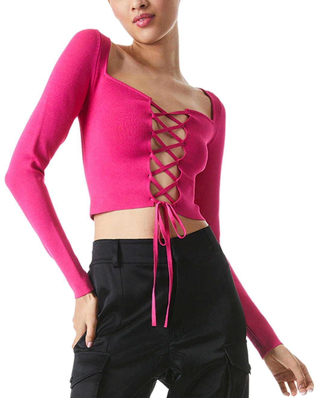 alice + olivia Hilaria Lace Top - 2