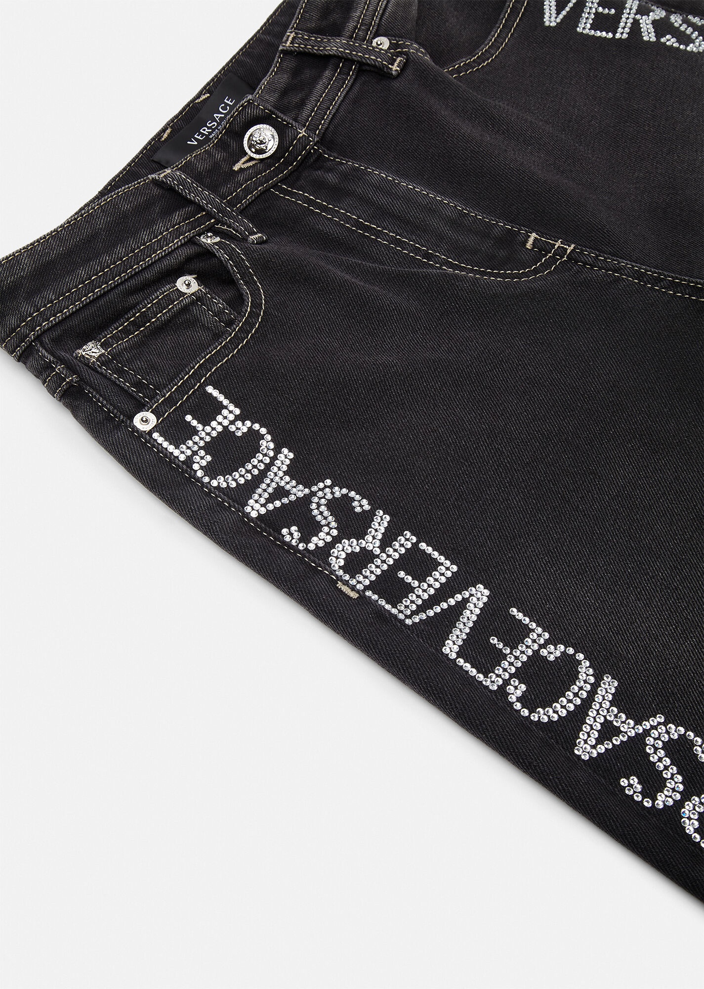 Crystal Versace Allover Jeans - 4