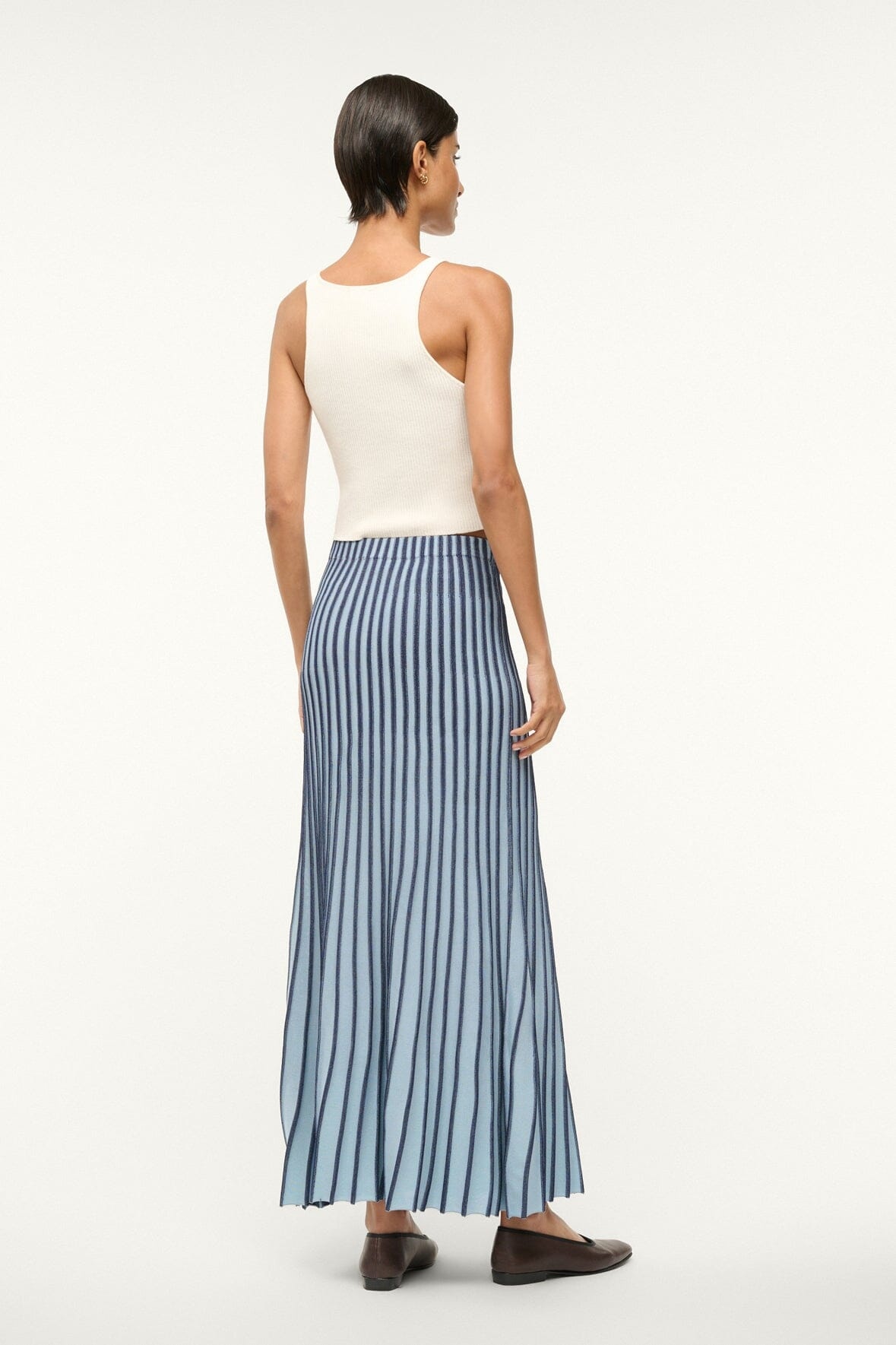 STAUD ALEIDA SKIRT NAVY CLEAR BLUE - 3