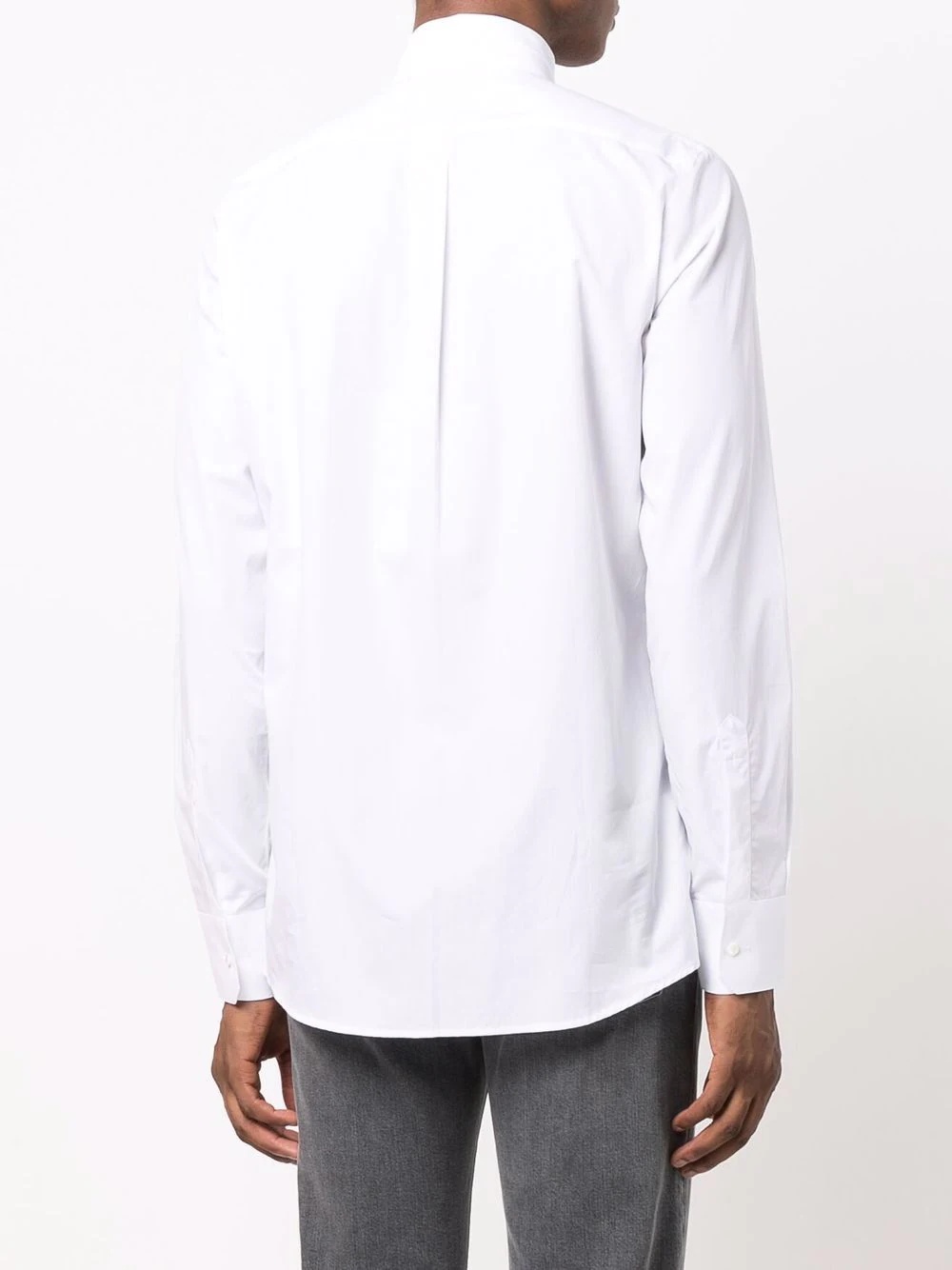 band-collar shirt - 4