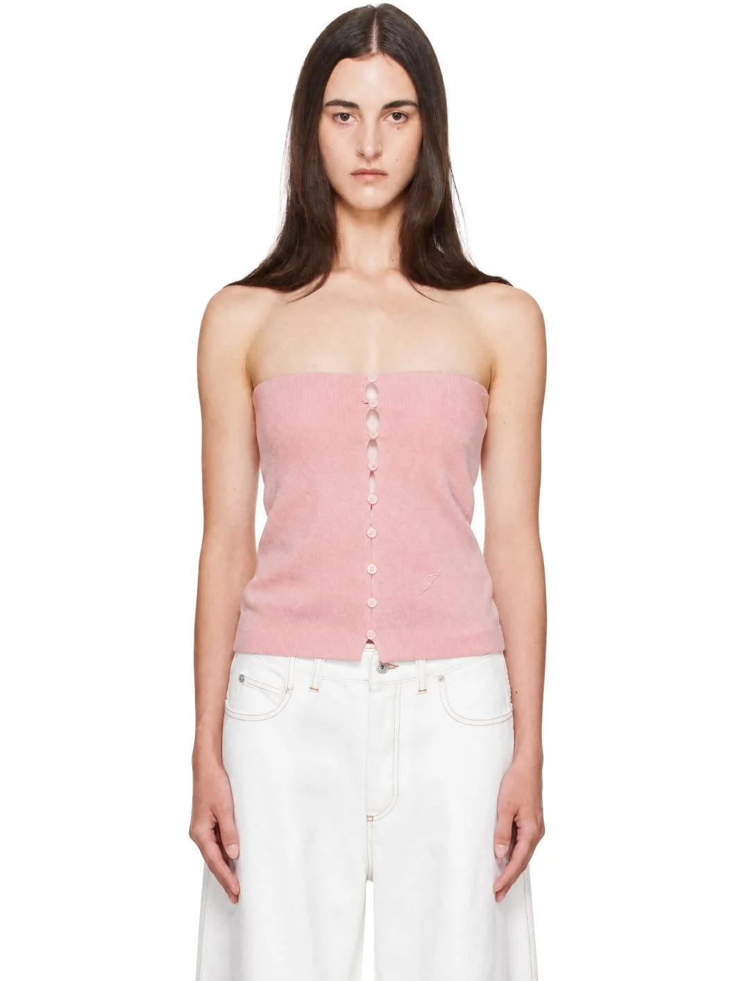 Pink 'The Sera Knit' Tube Top - 1