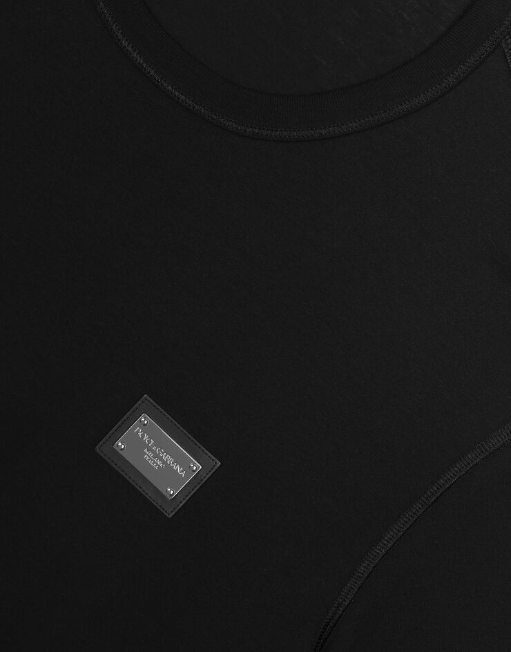 Long-sleeved T-shirt with logo tag - 4