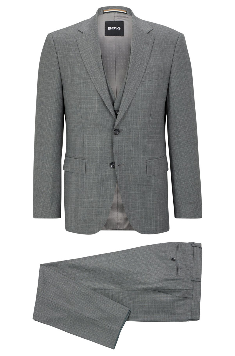 REGULAR-FIT THREE-PIECE SUIT IN VIRGIN-WOOL SERGE 9