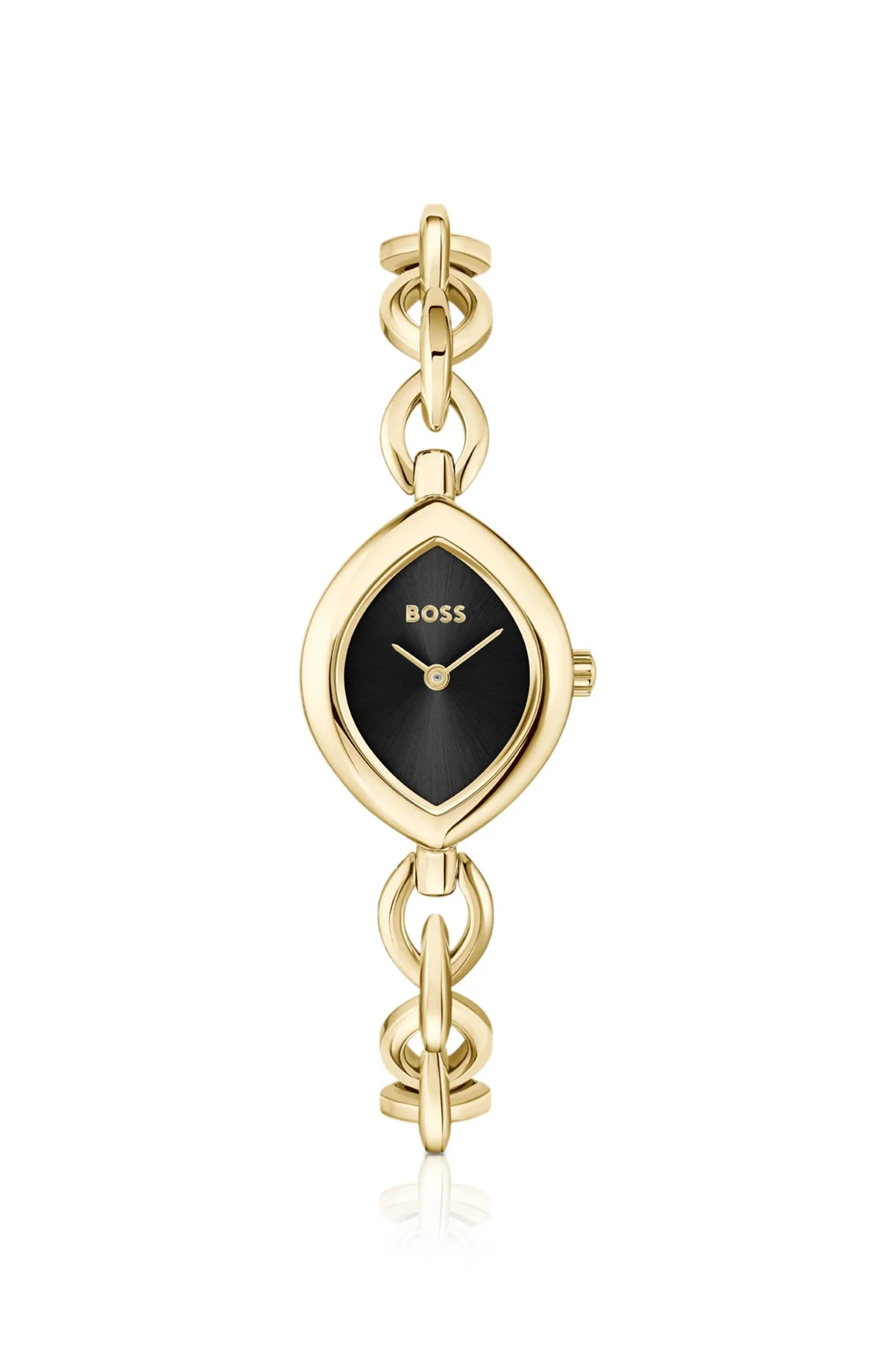 FIORA WATCH IN GOLD-TONE STEEL WITH BLACK DIAL - 1