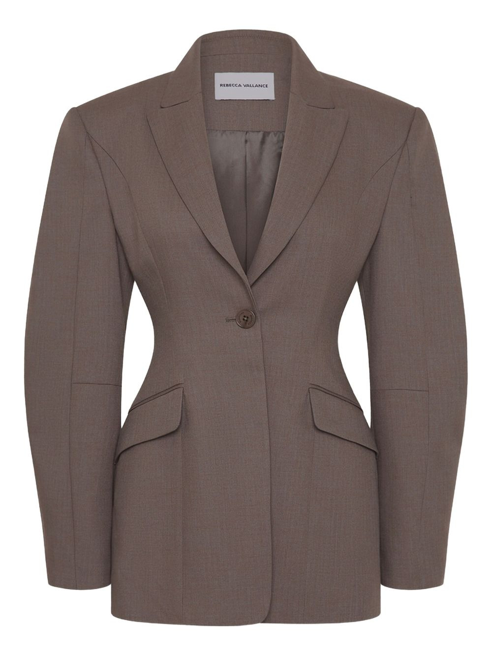Noah balloon-sleeves single-breasted blazer - 1