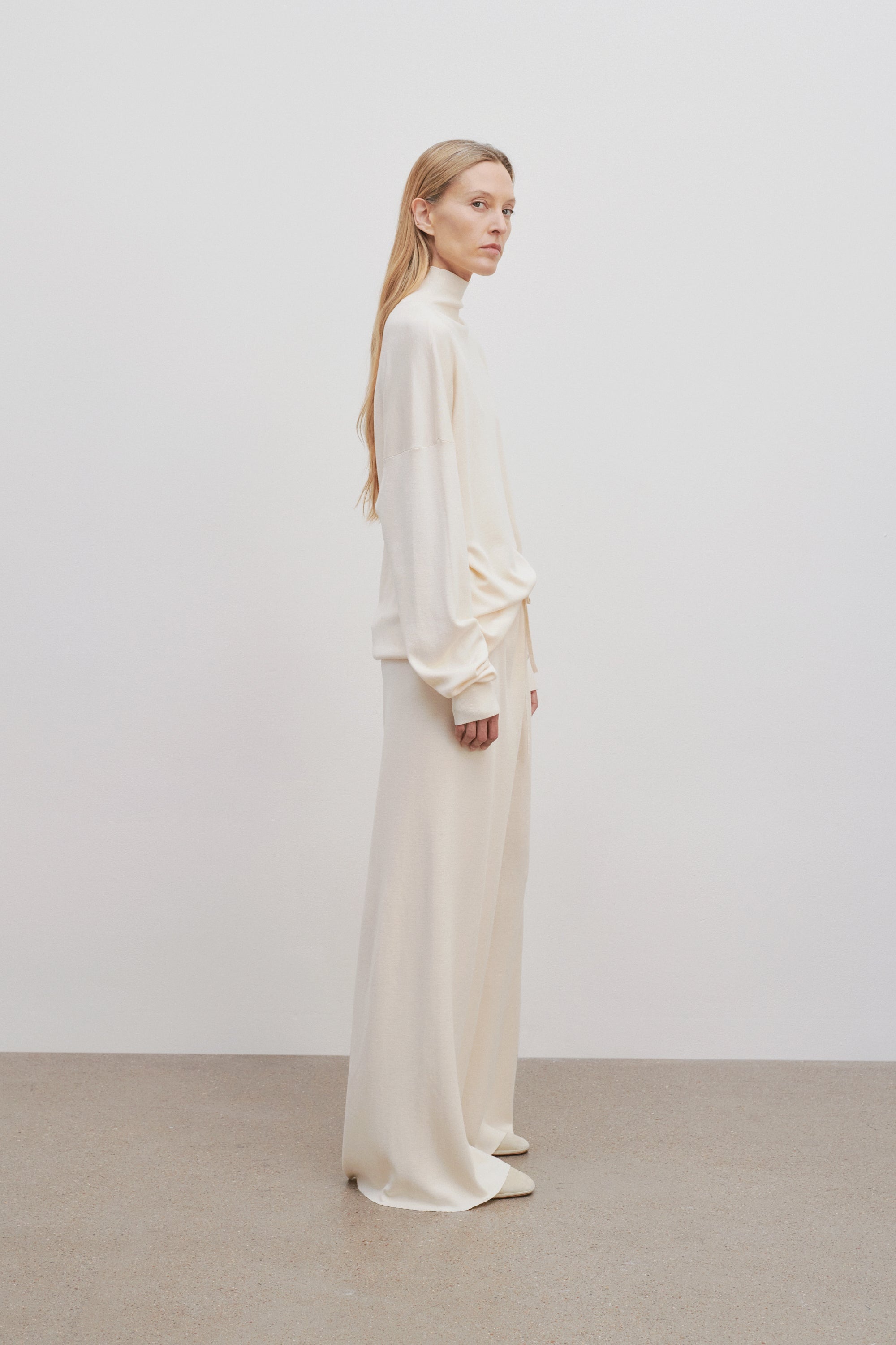 Delphine Pant in Silk and Cotton - 4