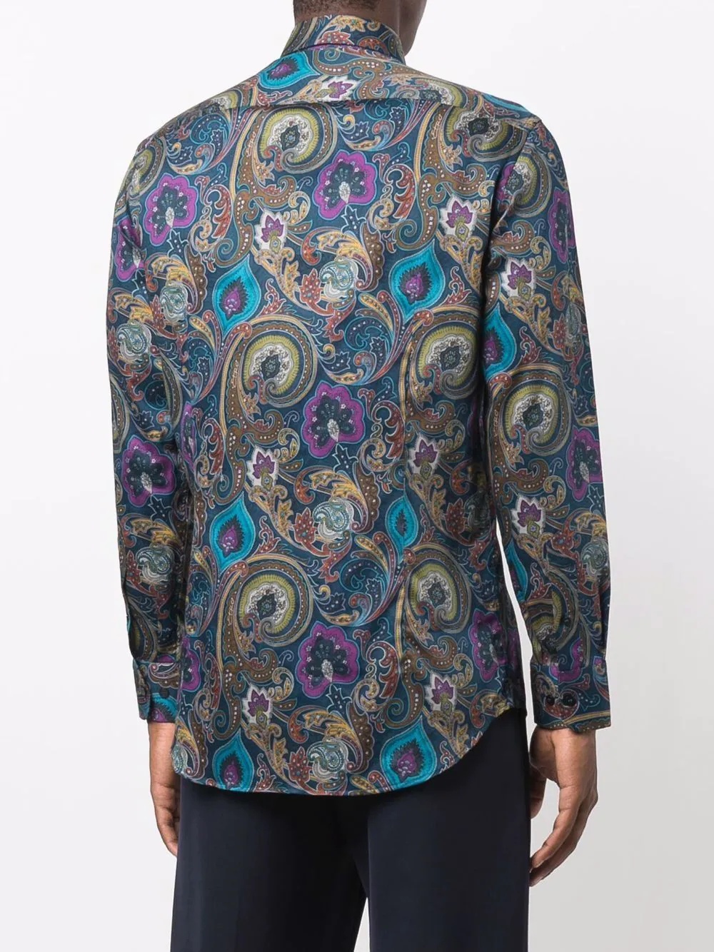 paisley-print cotton shirt - 4