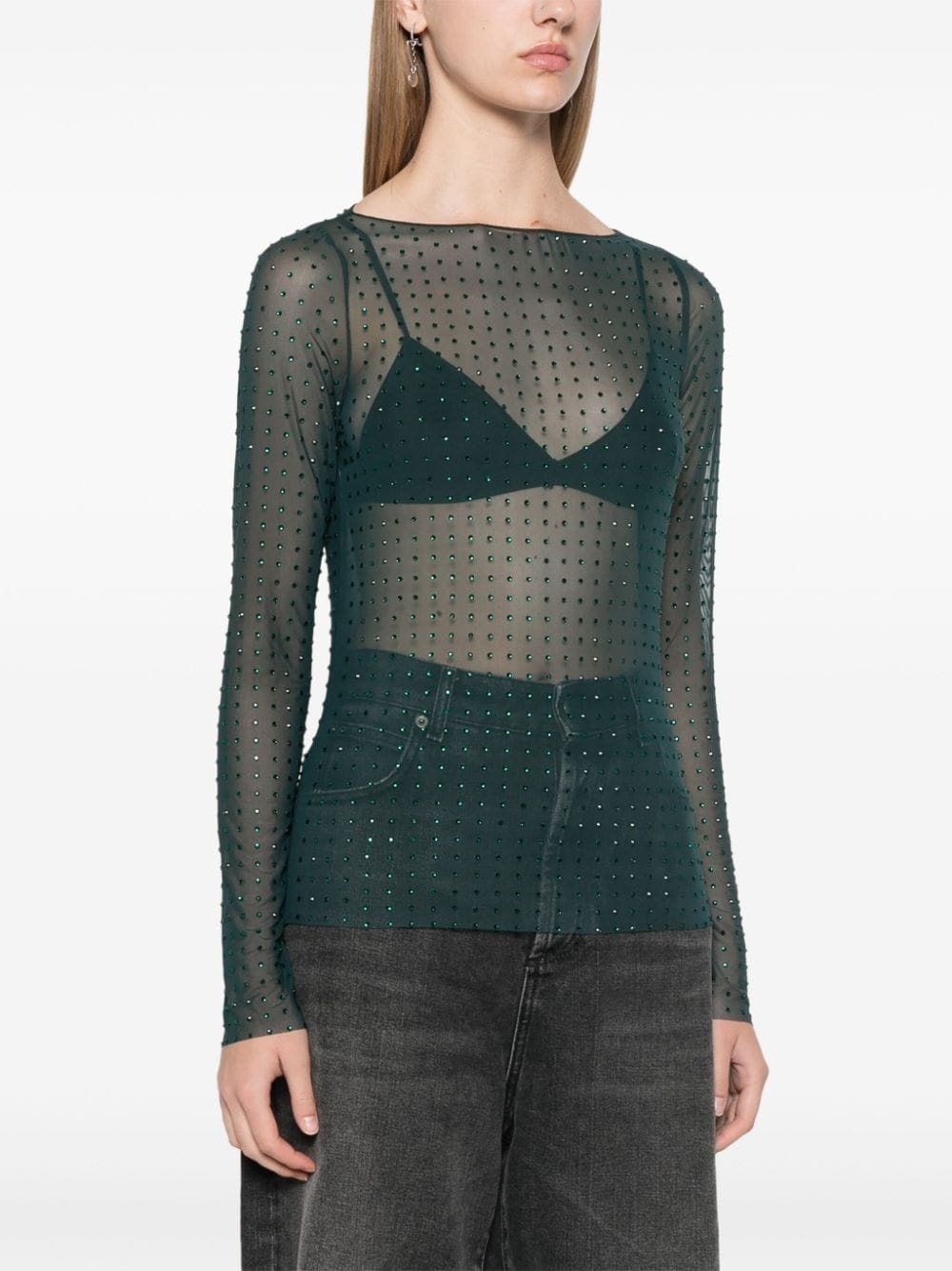 crystal-embellished top - 3