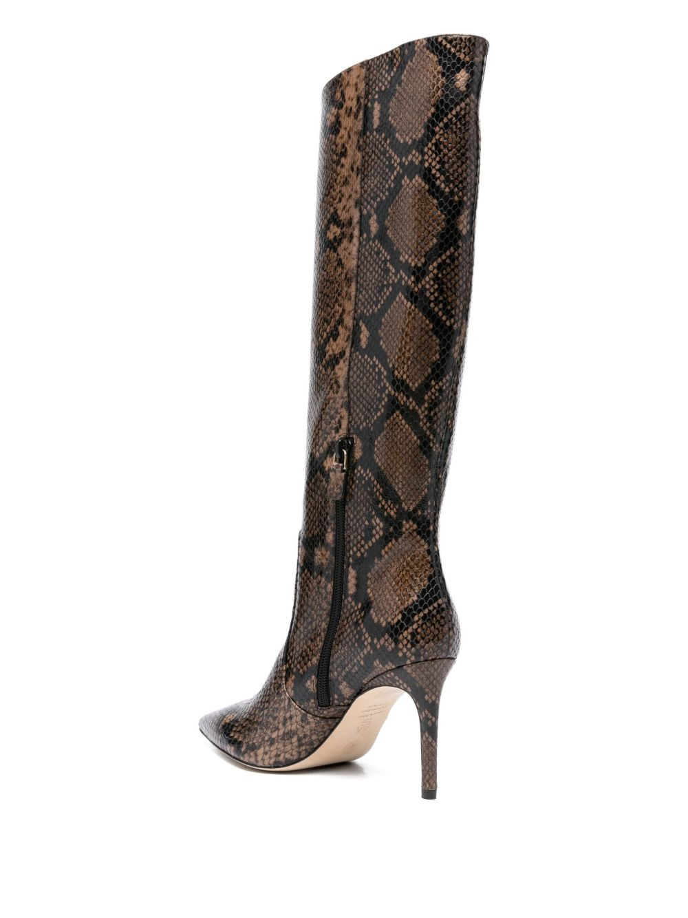 80mm calf-leather stiletto boots - 3