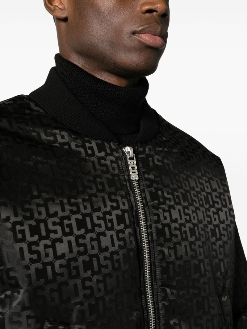 monogram-pattern zip-up bomber 재킷 6