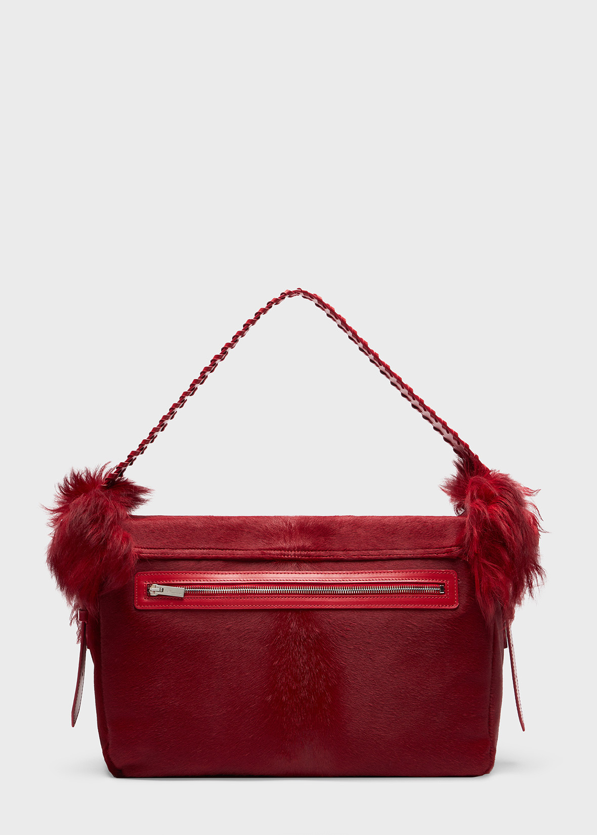 LARGE MESSENGER BAG IN HAIR ON HIDE LEATHER - 3